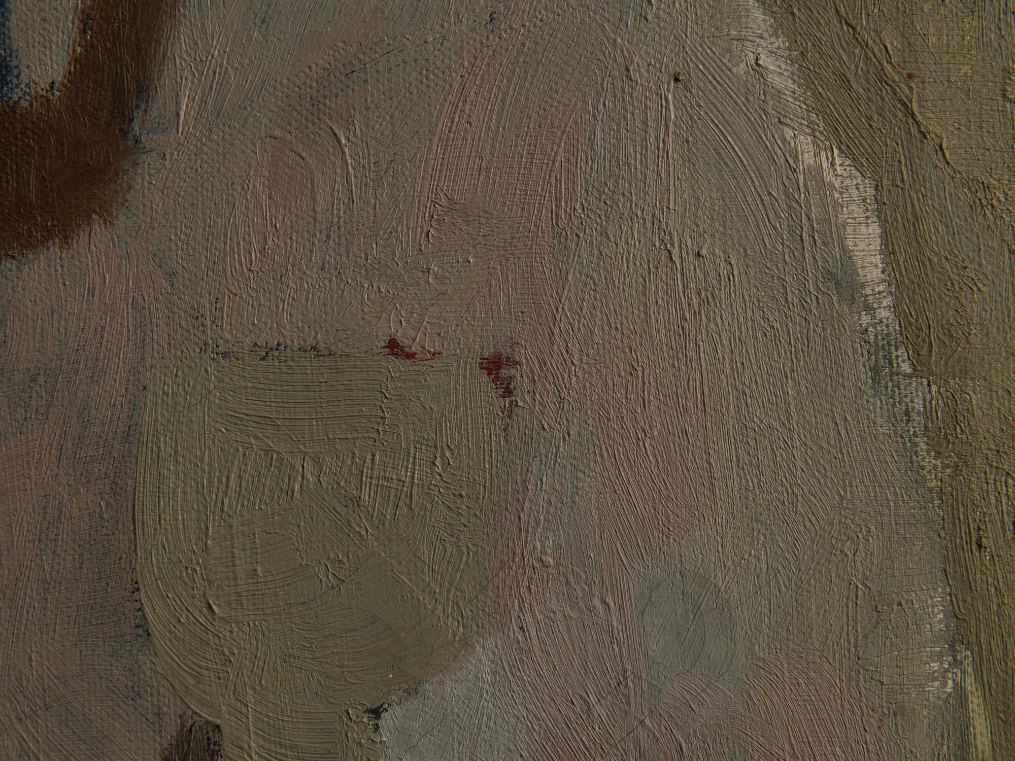 Vie silencieuse, huile sur toile de Claude Foënet, France (1965)..Silent life, oil on canvas by Claude Foënet, France (1965)