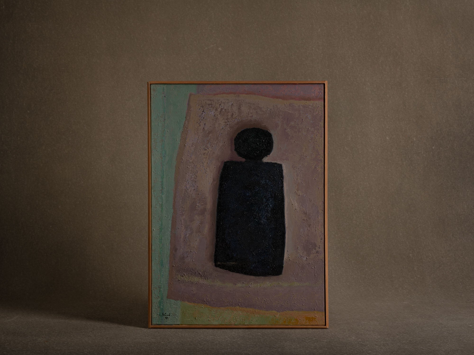 Vie silencieuse, huile sur toile de Claude Foënet, France (1995)..Silent life, oil on canvas by Claude Foënet, France (1995)