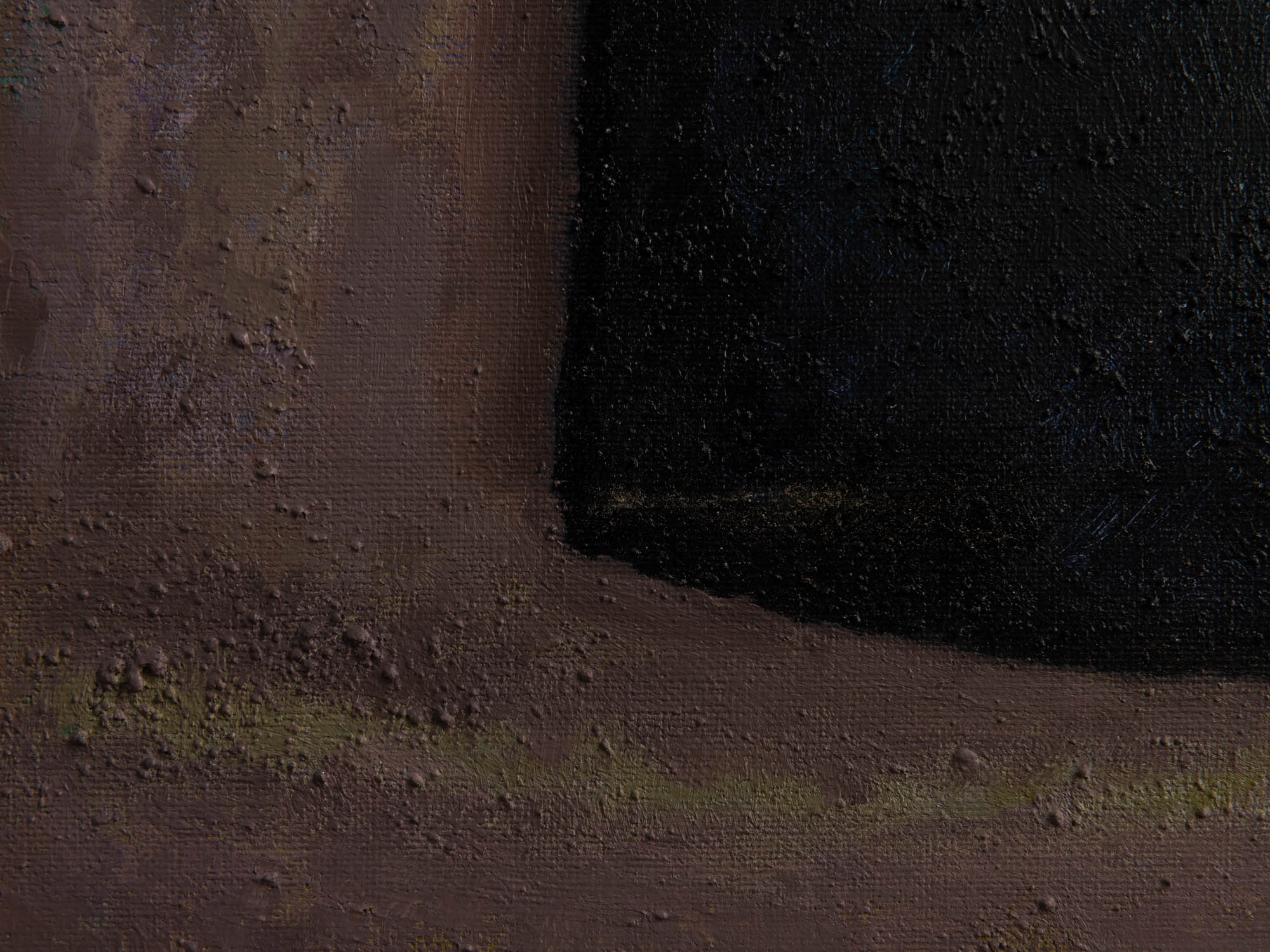 Vie silencieuse, huile sur toile de Claude Foënet, France (1995)..Silent life, oil on canvas by Claude Foënet, France (1995)