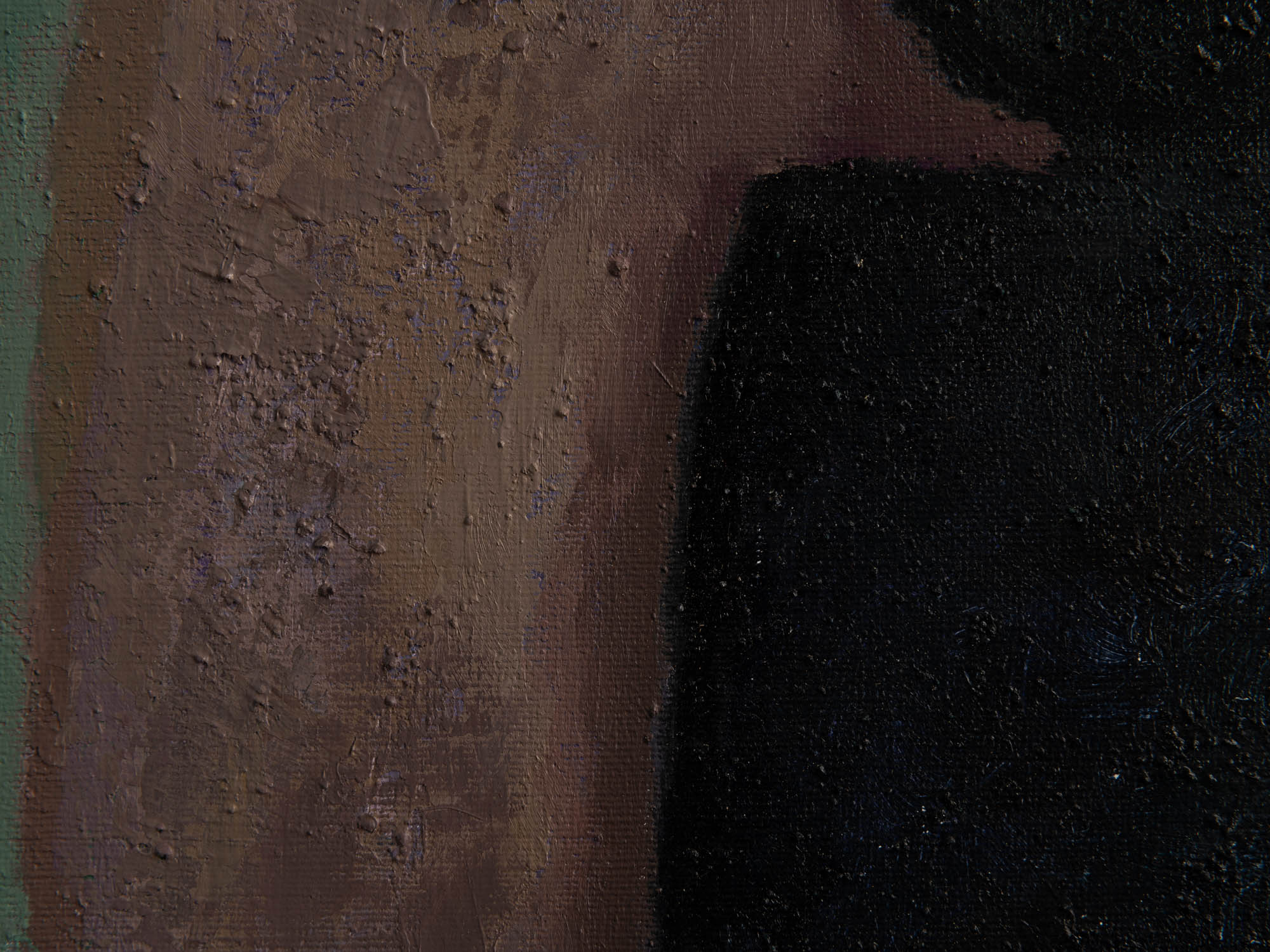 Vie silencieuse, huile sur toile de Claude Foënet, France (1995)..Silent life, oil on canvas by Claude Foënet, France (1995)