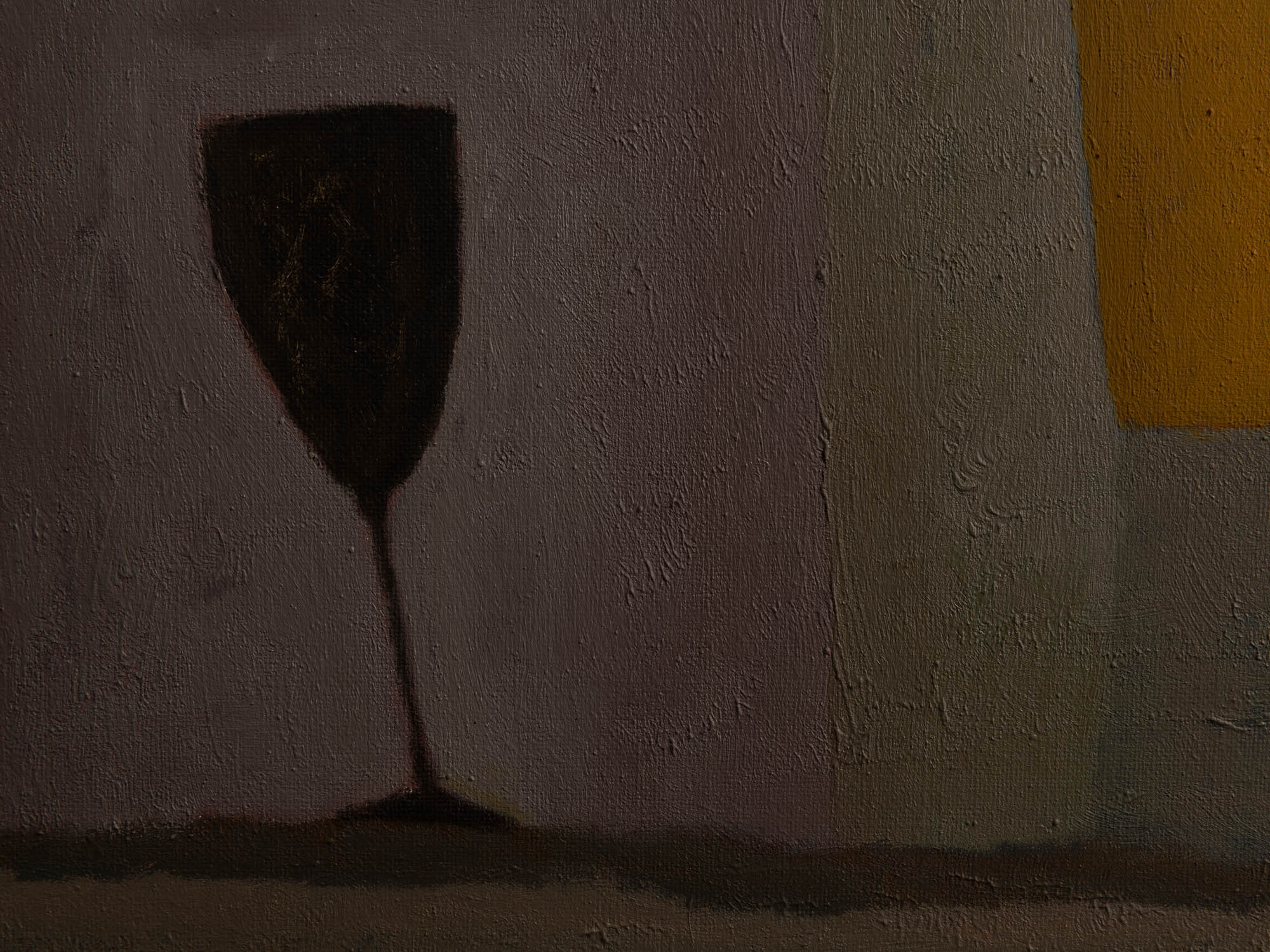 Vie silencieuse, huile sur toile de Claude Foënet, France (2000)..Silent life, oil on canvas by Claude Foënet, France (2000)