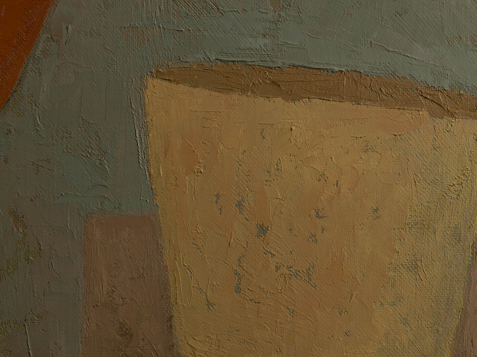 Vie silencieuse, huile sur toile de Claude Foënet, France (1997)..Silent life, oil on canvas by Claude Foënet, France (1997)