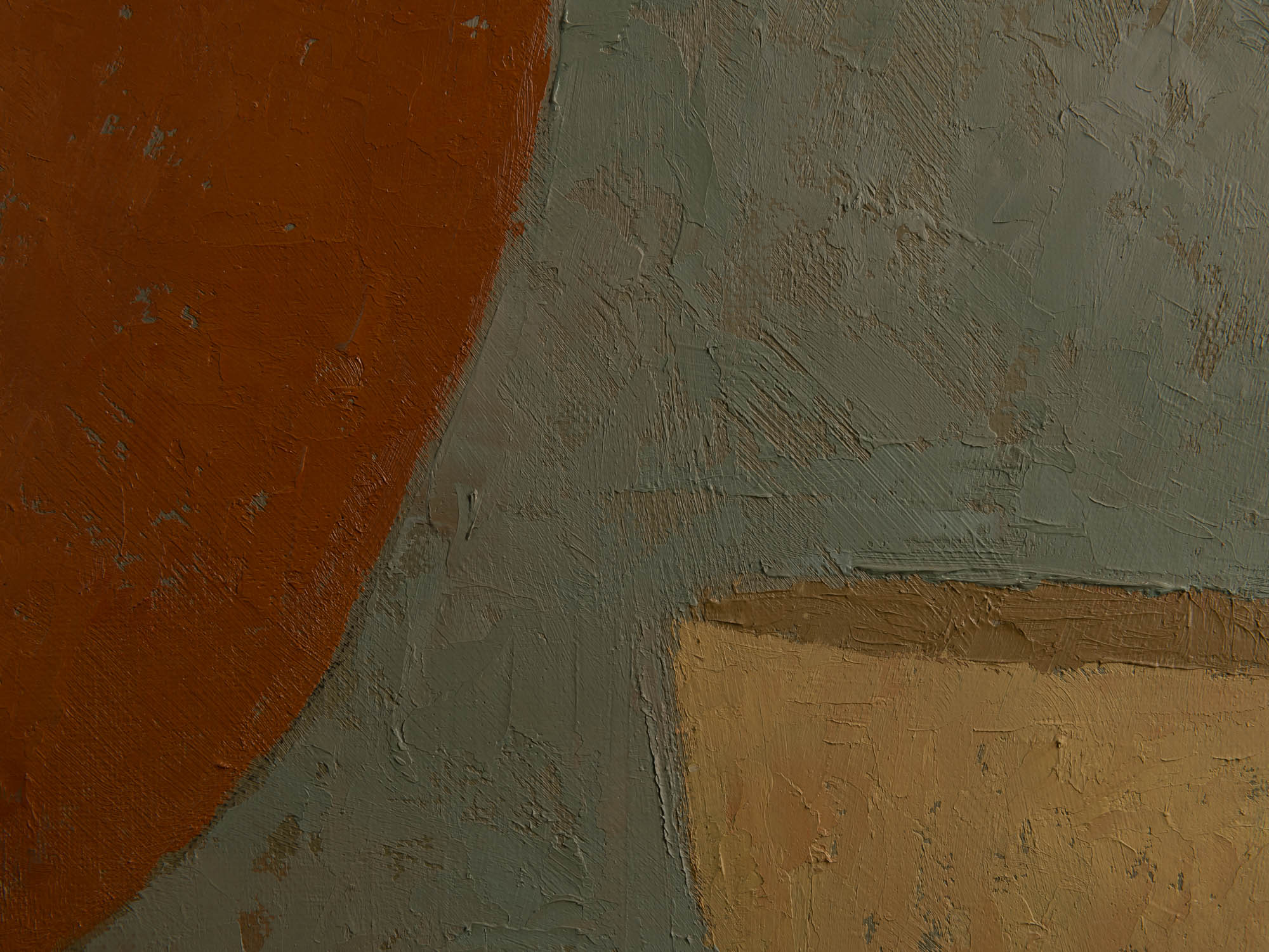 Vie silencieuse, huile sur toile de Claude Foënet, France (1997)..Silent life, oil on canvas by Claude Foënet, France (1997)