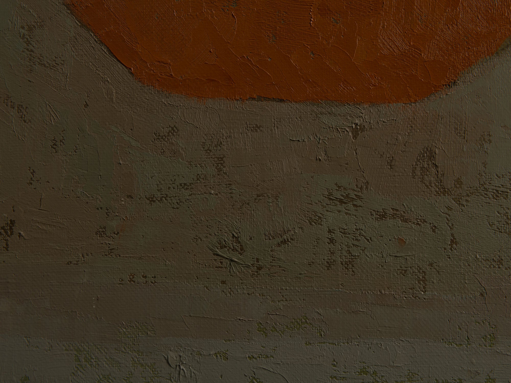 Vie silencieuse, huile sur toile de Claude Foënet, France (1997)..Silent life, oil on canvas by Claude Foënet, France (1997)