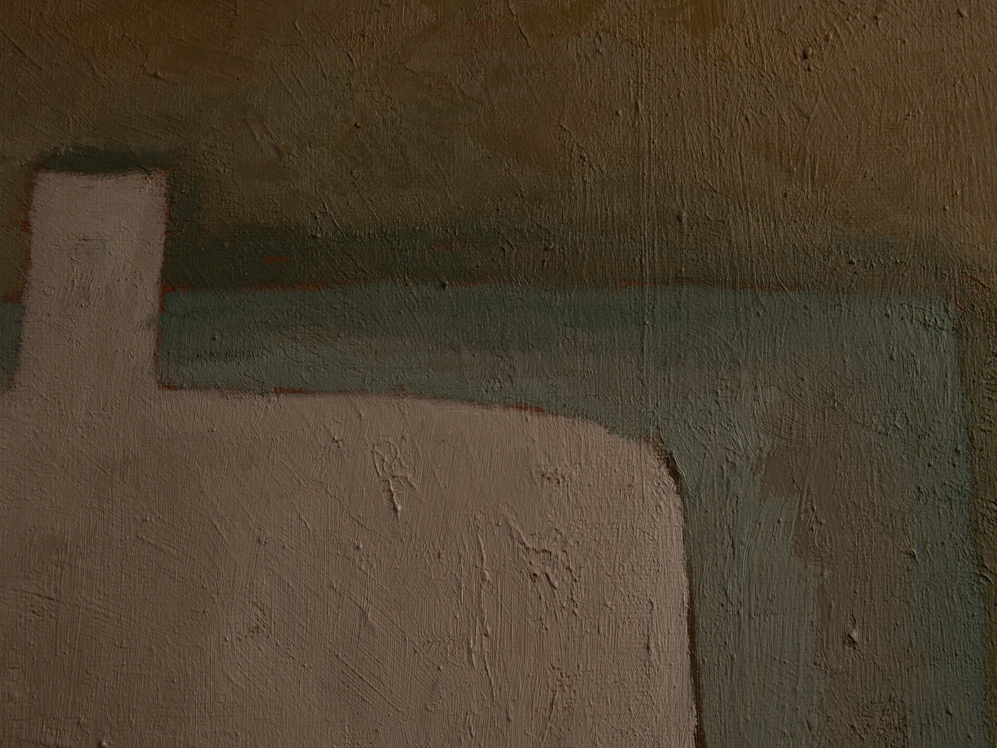 Vie silencieuse, huile sur toile de Claude Foënet, France (2000)..Silent life, oil on canvas by Claude Foënet, France (2000)