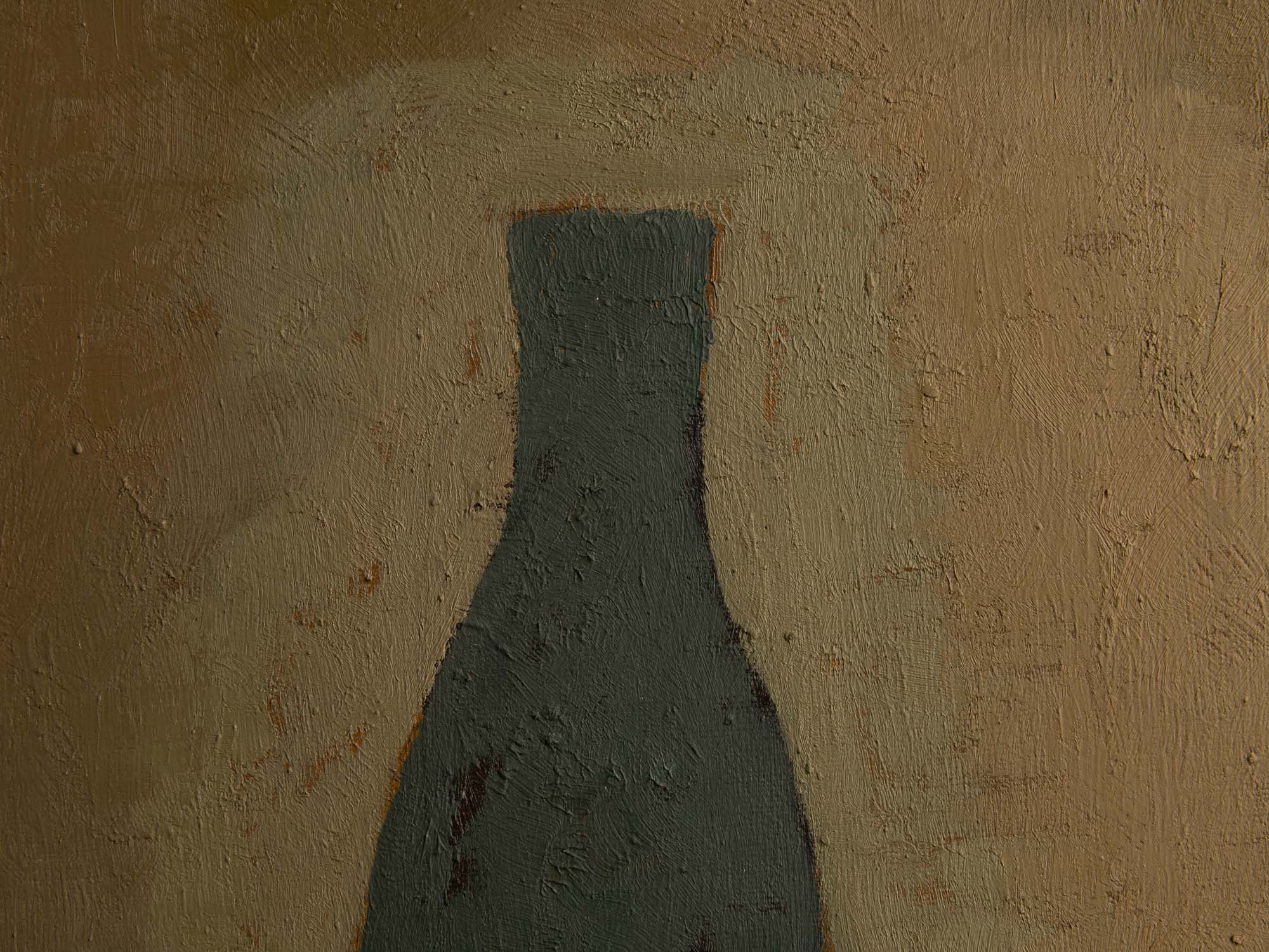 Vie silencieuse, huile sur toile de Claude Foënet, France (2000)..Silent life, oil on canvas by Claude Foënet, France (2000)