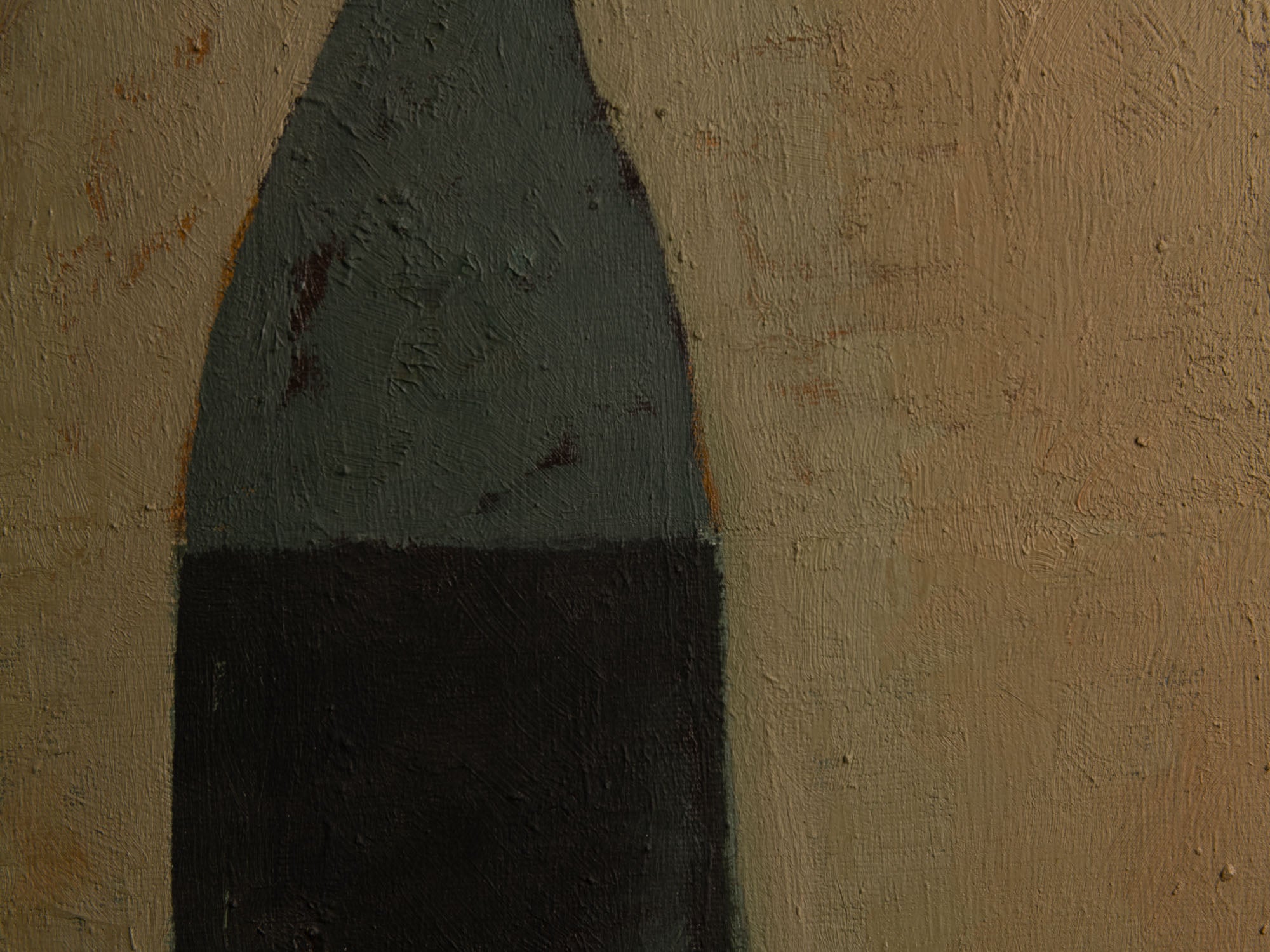 Vie silencieuse, huile sur toile de Claude Foënet, France (2000)..Silent life, oil on canvas by Claude Foënet, France (2000)