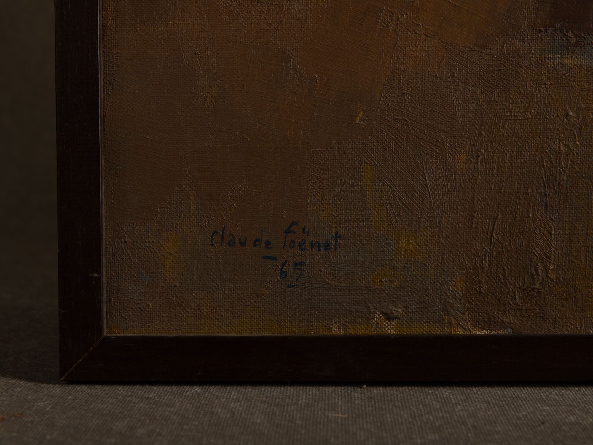 Vie silencieuse, huile sur toile de Claude Foënet, France (1965)..Silent life, oil on canvas by Claude Foënet, France (1965)