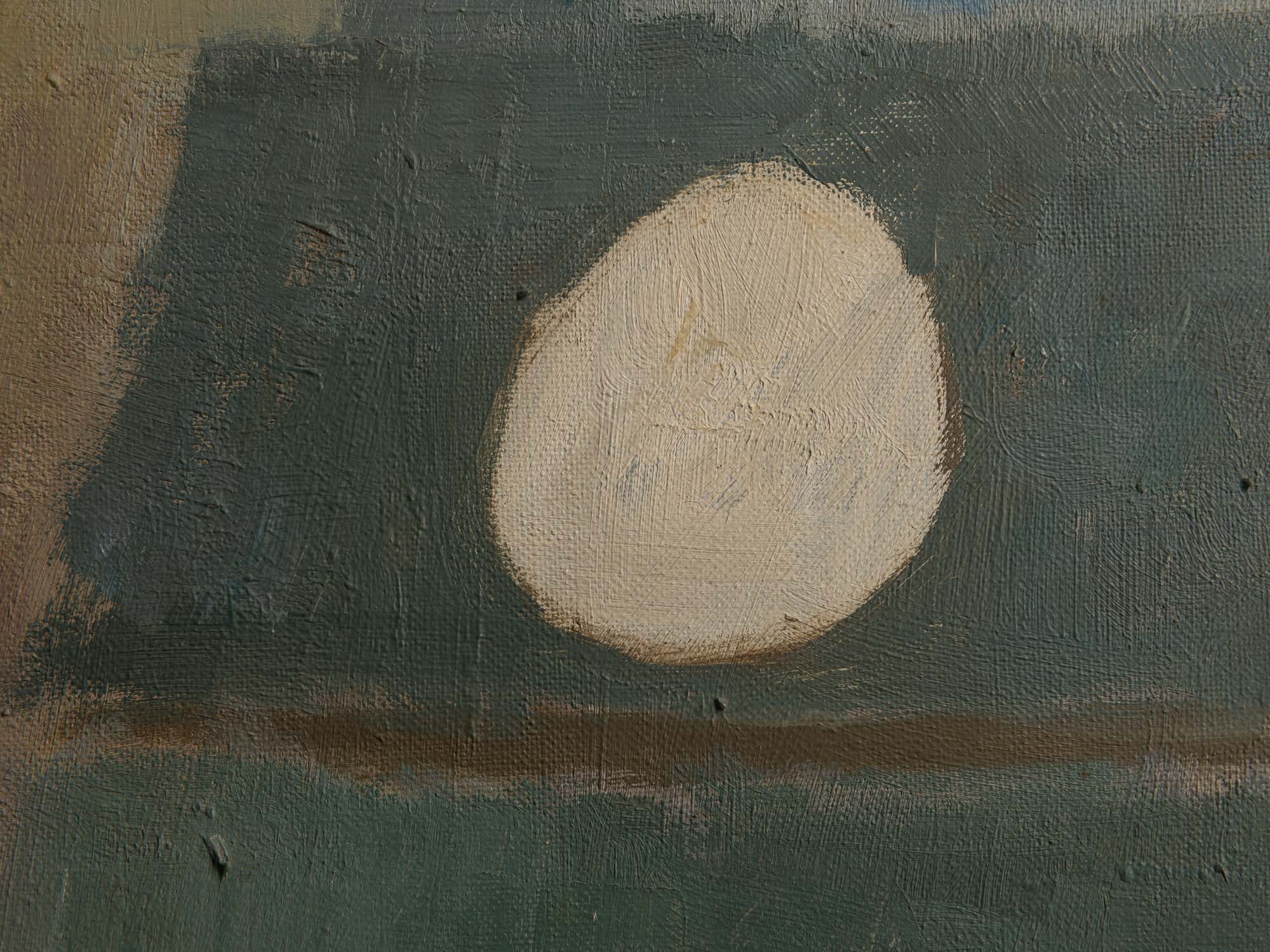 Vie silencieuse, huile sur toile de Claude Foënet, France (1965)..Silent life, oil on canvas by Claude Foënet, France (1965)