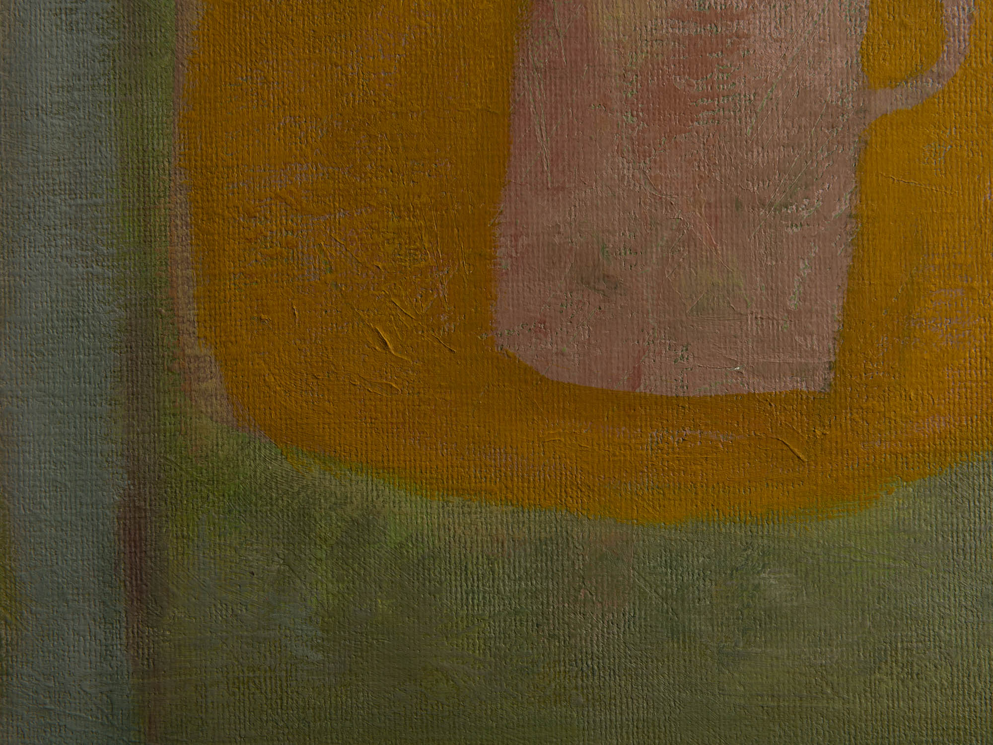 Vie silencieuse, huile sur toile de Claude Foënet, France (1997)..Silent life, oil on canvas by Claude Foënet, France (1997)