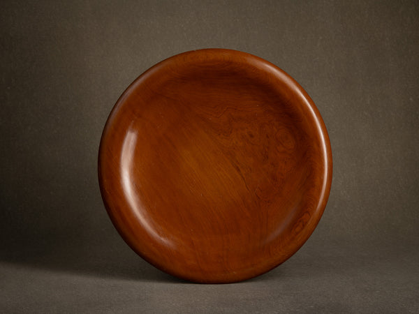Remarquable coupe monoxyle circulaire en acajou, France (époque Art Déco)..Remarkable mahogany circular monoxyl bowl, France (Art Déco) )