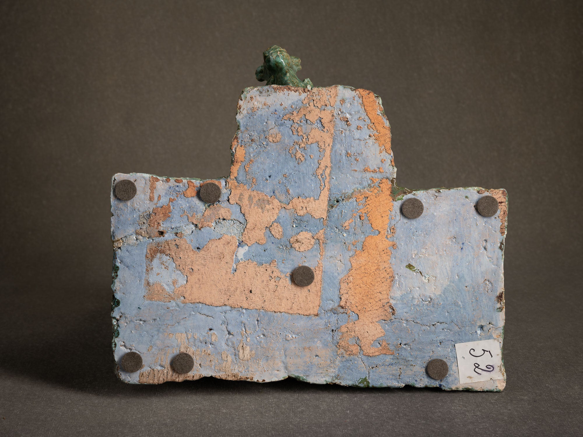 Sculpture "La Portelette de Lobbes" par Fernand Joris, Belgique (1951-66)..Unique outsider art clay sculpture "La Portelette de Lobbes" by Fernand Joris, Belgium (1951-66)