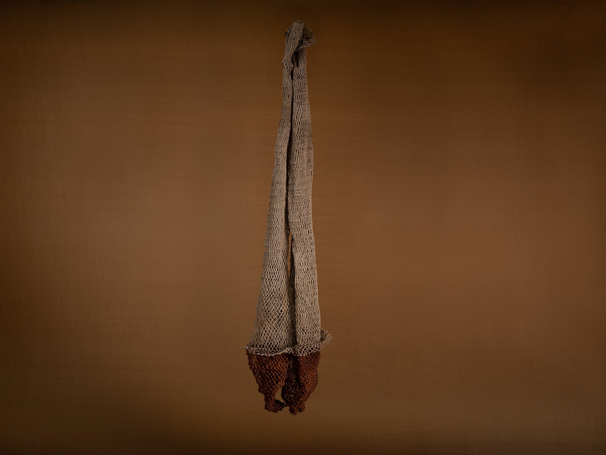 Mitate mono, paire de filets anciens en coton, Suède (Début du XXe siècle)..Mitate mono, pair of old cotton fishing nets, Sweden (early 20th century)