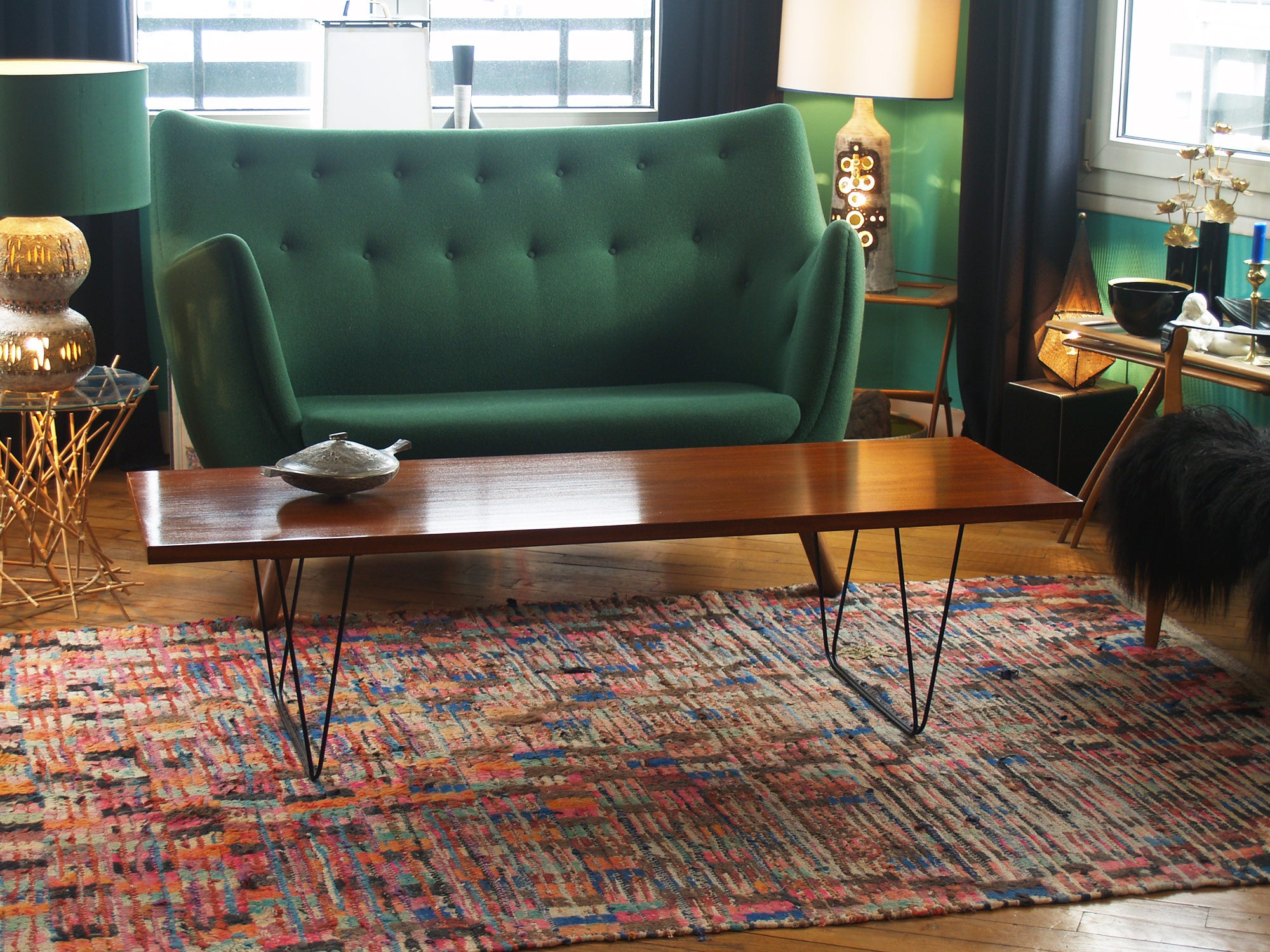 Table basse CM 191 de Pierre Paulin pour Thonet, France (vers 1957)..CM 191 Coffee table by Pierre Paulin for Thonet, France (vers 1957)