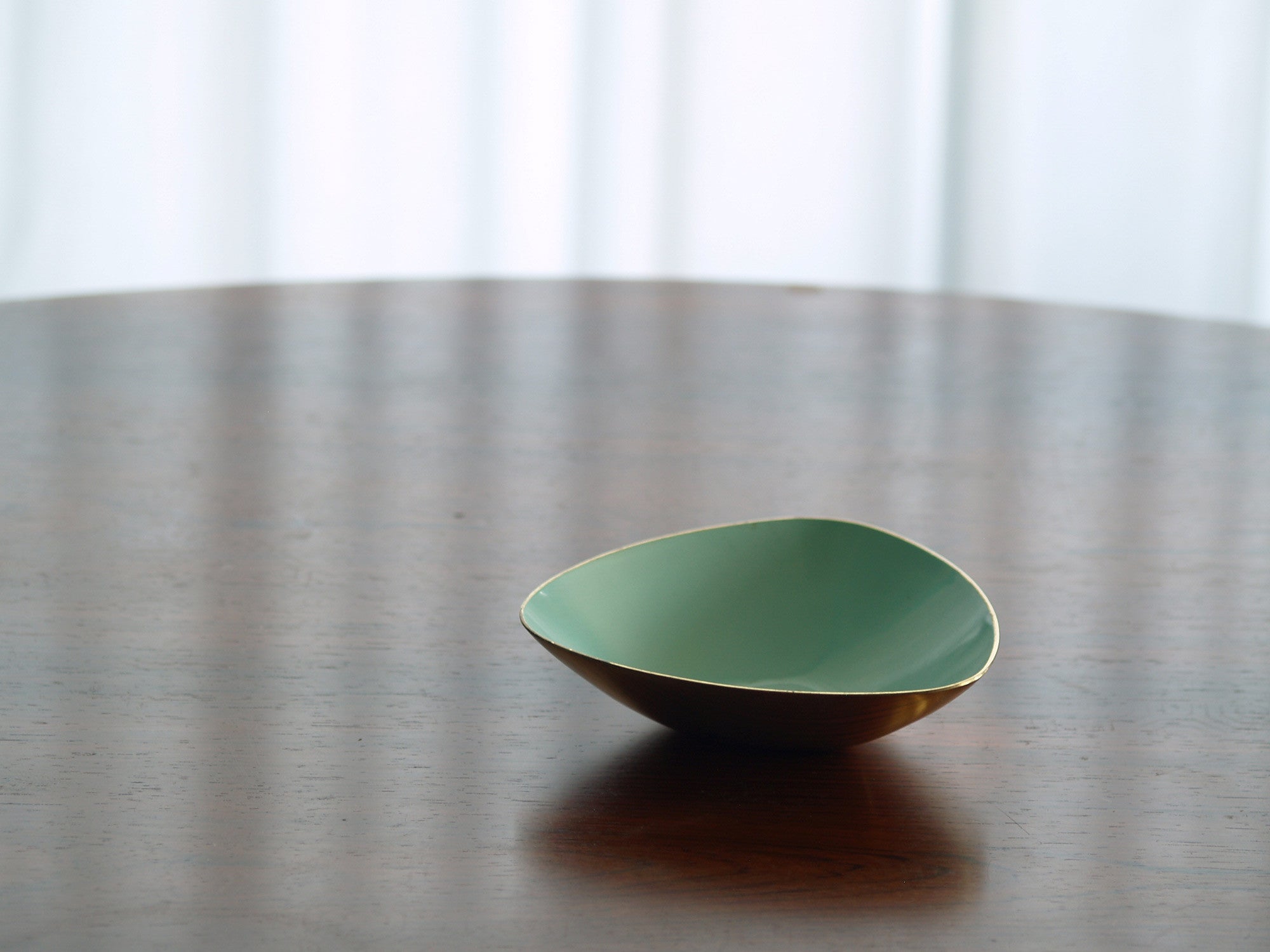 Coupe vert d'eau de Gunnar Ander & Ystad Metall, Suède (années 1950)..Bowl by Gunnar Ander & Ystad Metall, Sweden (circa 1950)
