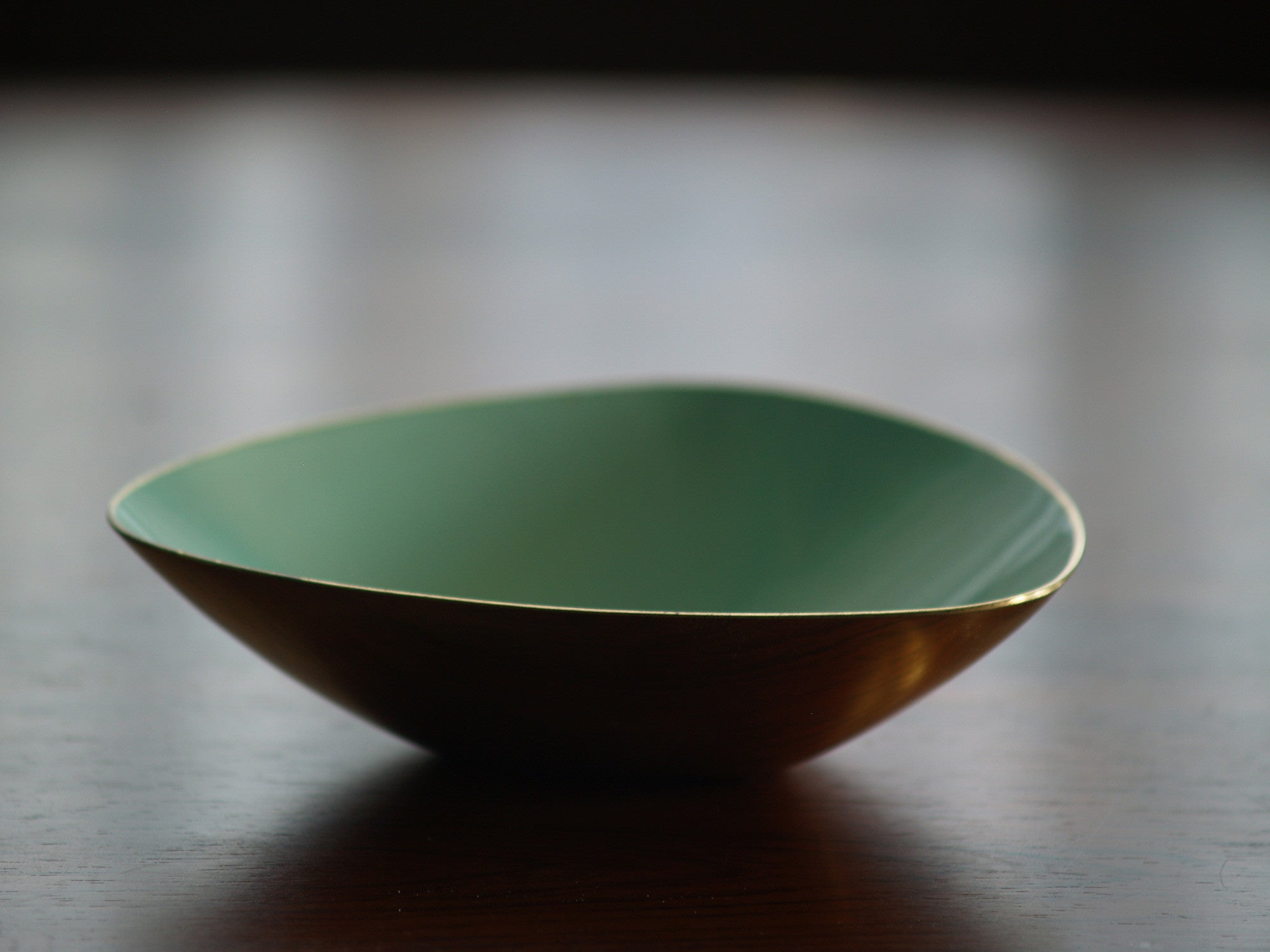 Coupe vert d'eau de Gunnar Ander & Ystad Metall, Suède (années 1950)..Bowl by Gunnar Ander & Ystad Metall, Sweden (circa 1950)