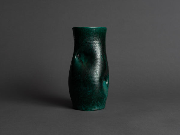 Vase biomorphique des Potiers d'Accolay, France (vers 1955)..Freeform Vase by les Potiers d'Accolay, France (ca 1955)