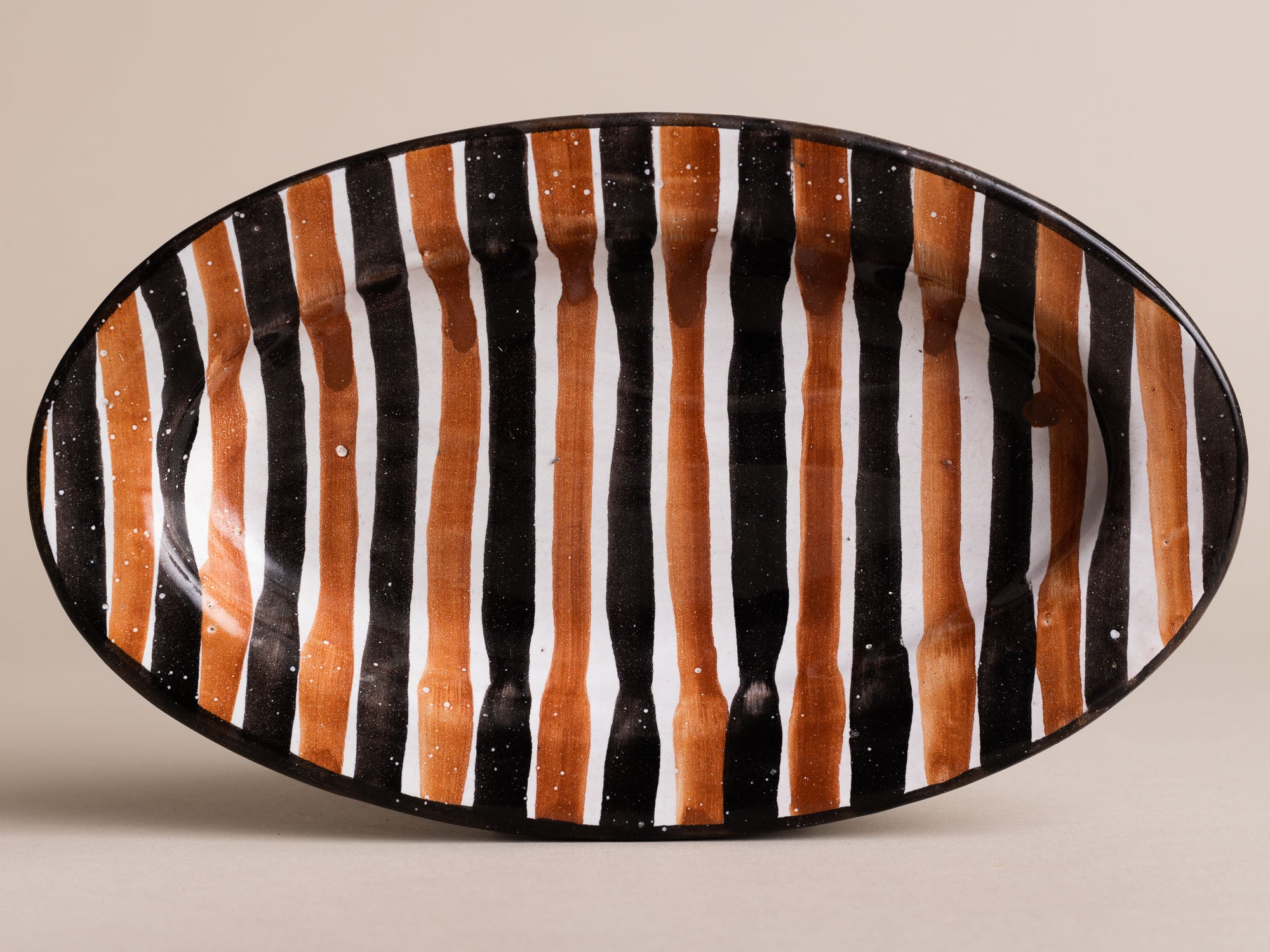 Paire de coupes de Robert Picault, France (vers 1948)..Set of 2 oval bowls by Robert Picault, France (circa 1948)
