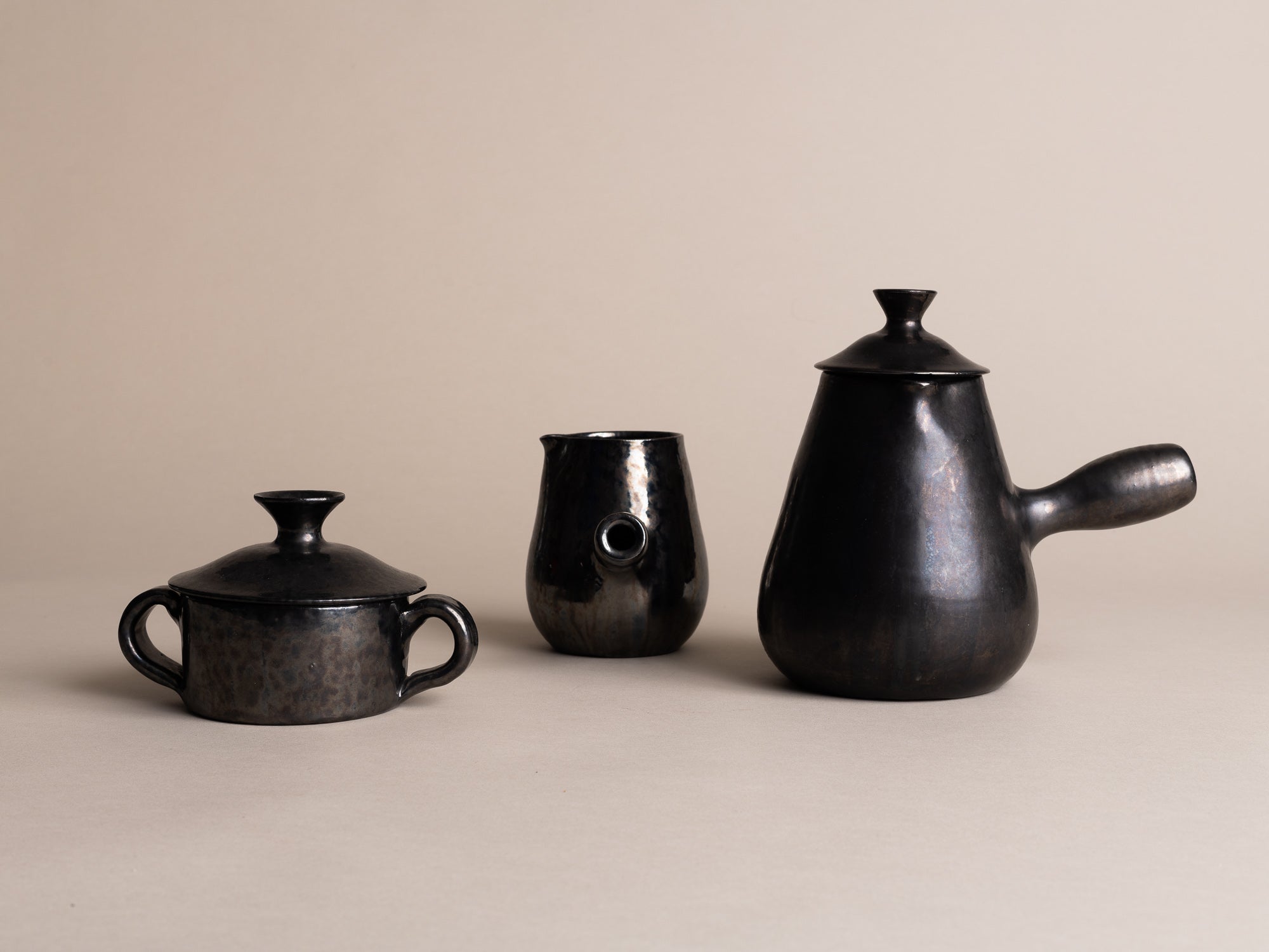 Rare Service à thé & café de Robert Picault, France (vers 1948)..Rare Tea & Coffee Set by Robert Picault, France (circa 1948)