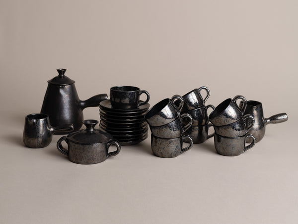 Rare Service à thé & café de Robert Picault, France (vers 1948)..Rare Tea & Coffee Set by Robert Picault, France (circa 1948)