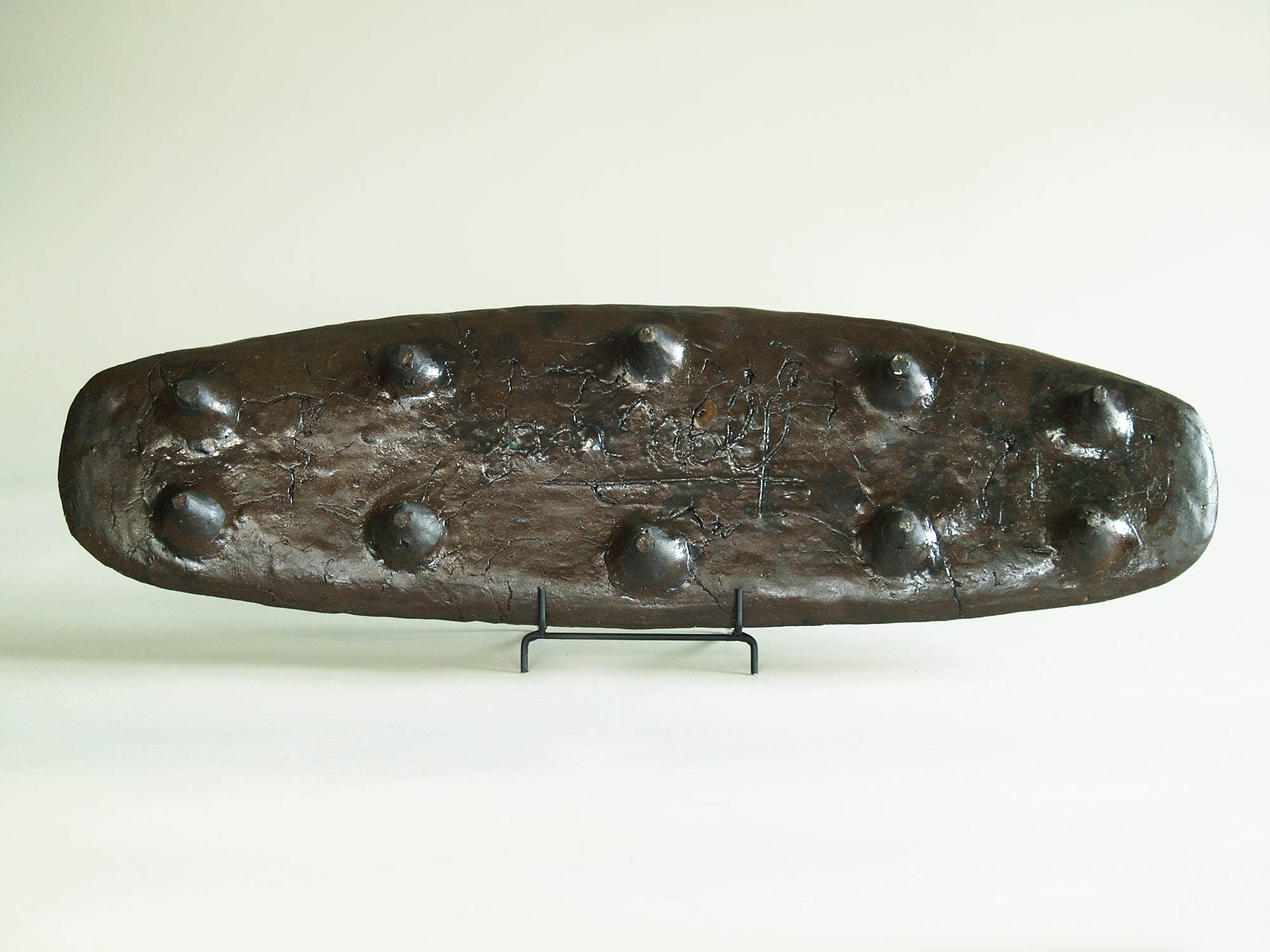 Important plat mural de Jan Nolf, Belgique (vers 1960)..Free form wall panel / dish by Jan Nolf, Belgium (circa 1960)