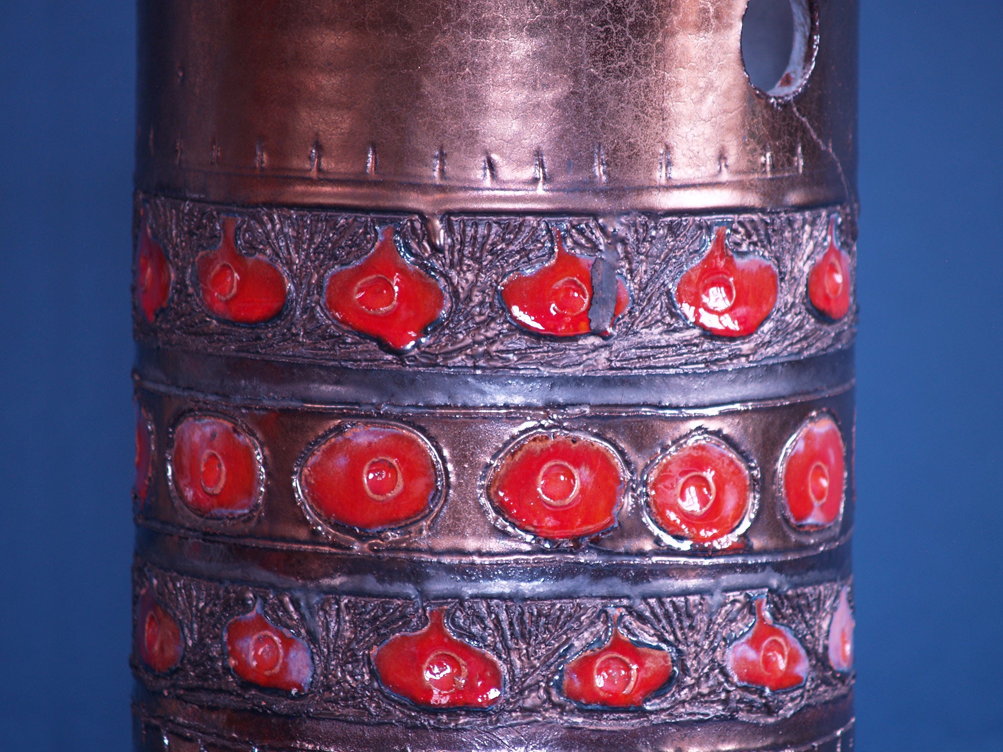 Monumental vase de sol par Elisabeth Vandeweghe pour Perignem, Belgique (vers 1967-70)..Huge floor Vase by Elisabeth Vandeweghe for Perignem, Belgium (circa 1967-70)