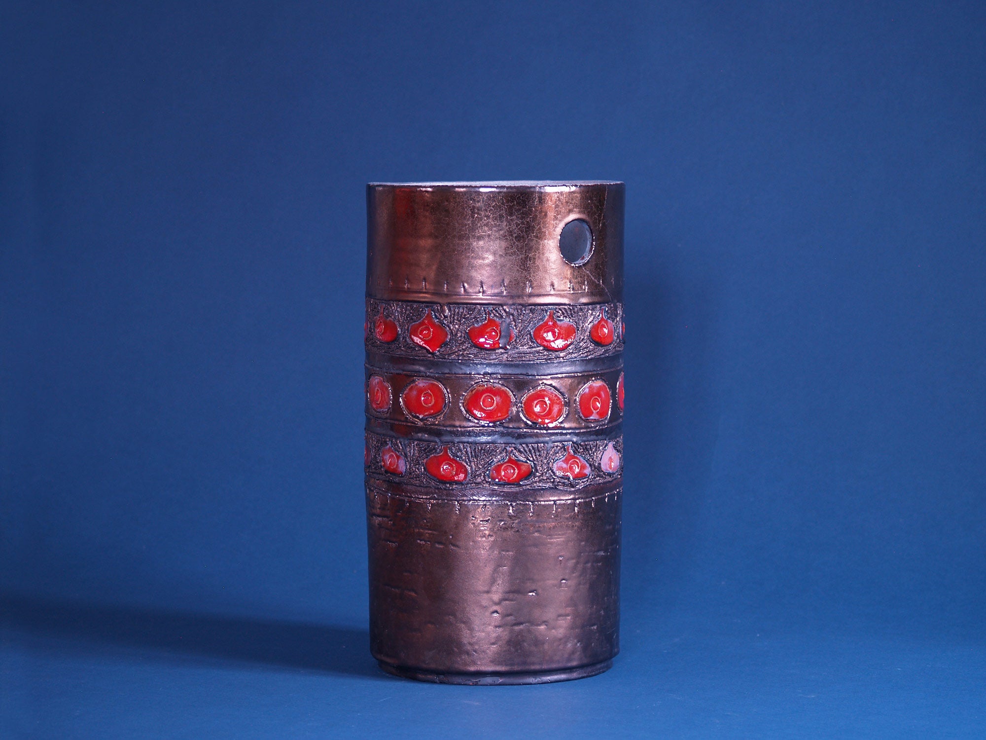 Monumental vase de sol par Elisabeth Vandeweghe pour Perignem, Belgique (vers 1967-70)..Huge floor Vase by Elisabeth Vandeweghe for Perignem, Belgium (circa 1967-70)