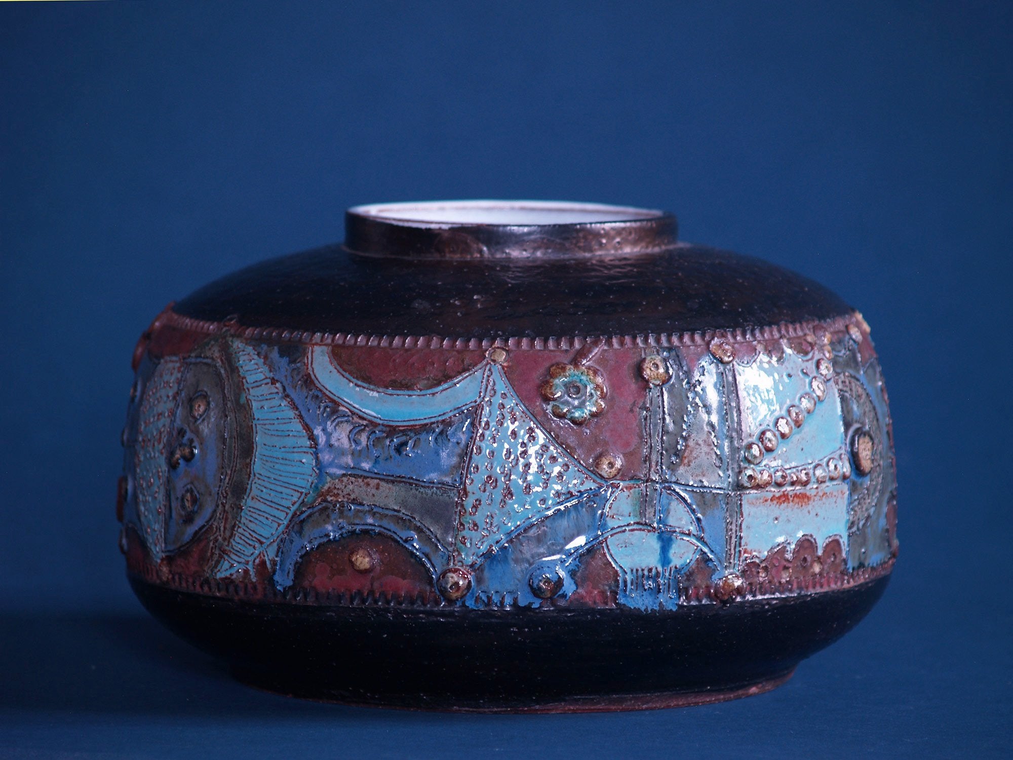 Important vase par Rogier Vandeweghe pour Amphora, Belgique (vers 1963)..Huge Vase by Rogier Vandeweghe for Amphora, Belgium (circa 1963)
