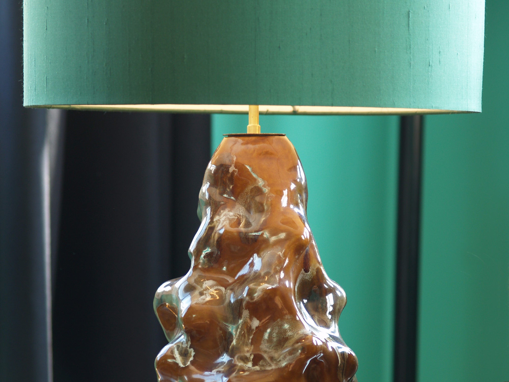Lampe germinative de Lucien Arnaud, France (1949)..Carriès School Lamp by Lucien Arnaud, France (1949)