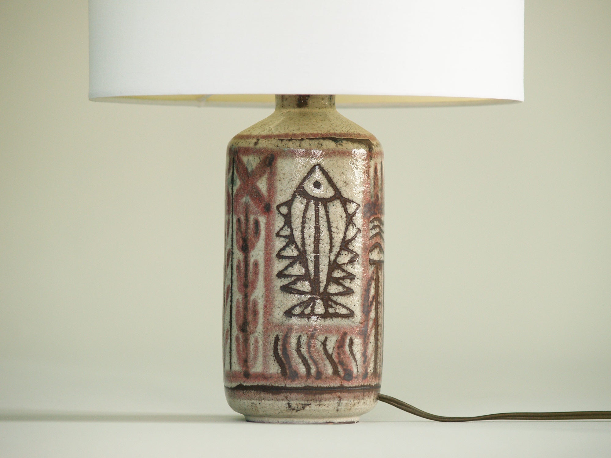 Lampe de Gustave Reynaud, France (vers 1955-60)..Lamp by Gustave Reynaud, France (circa 1955-60)