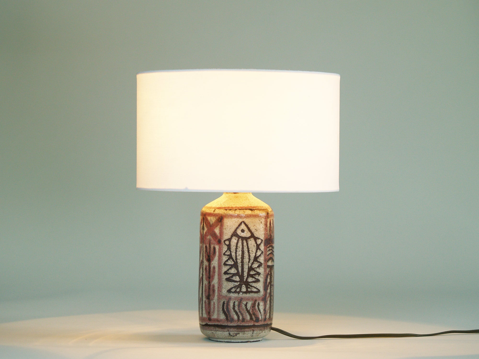 Lampe de Gustave Reynaud, France (vers 1955-60)..Lamp by Gustave Reynaud, France (circa 1955-60)