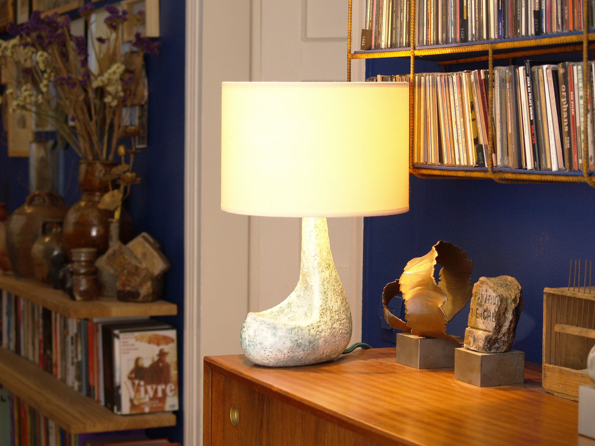 Lampe de table biomorphique, France (vers 1953)..Free form biomorphic lamp, France (circa 1953)