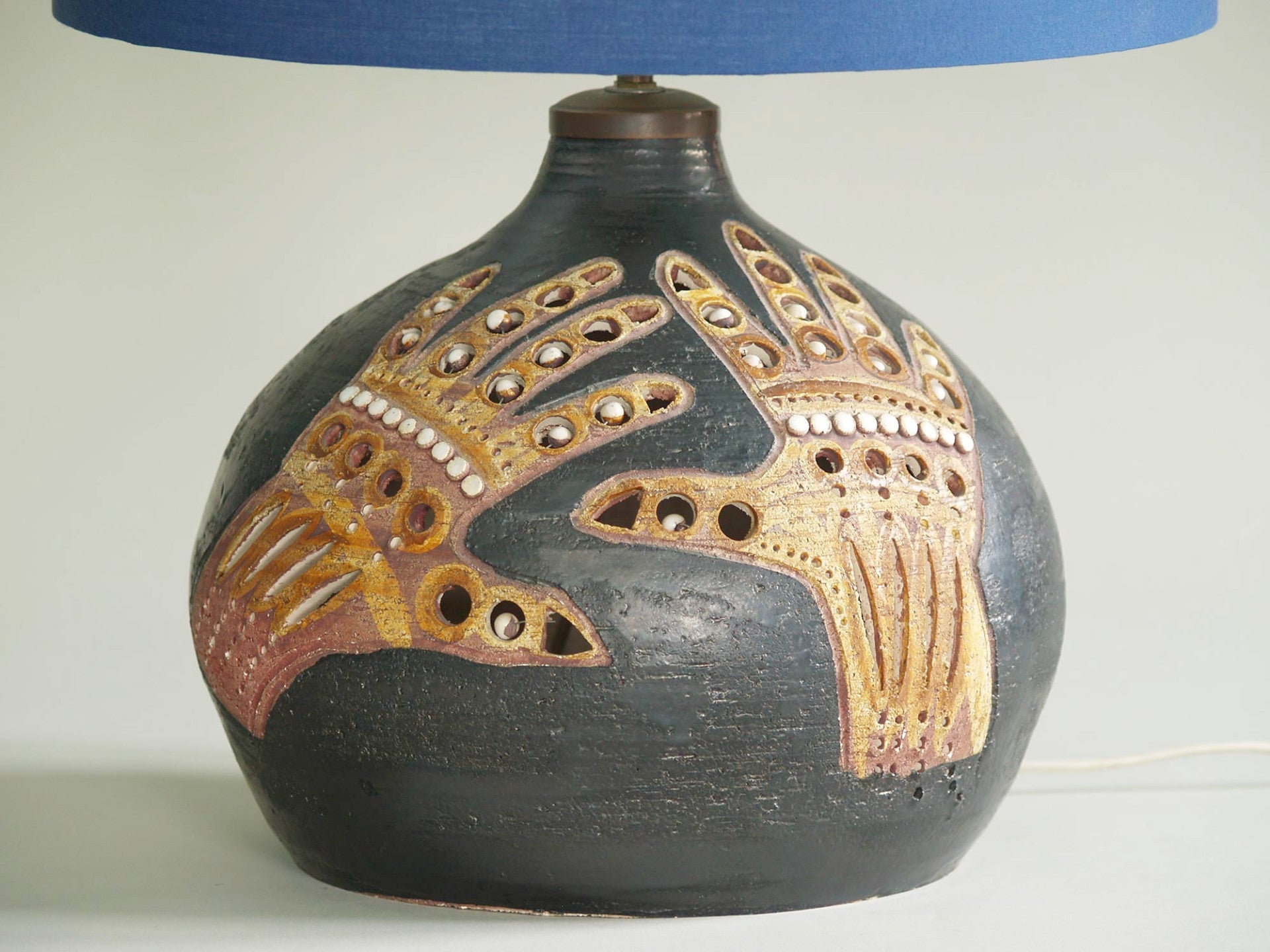 Lampe "géomancie", suiveur de Georges Pelletier, France (vers 1965)..Geomancy Lamp after Georges Pelletier, France (circa 1965)