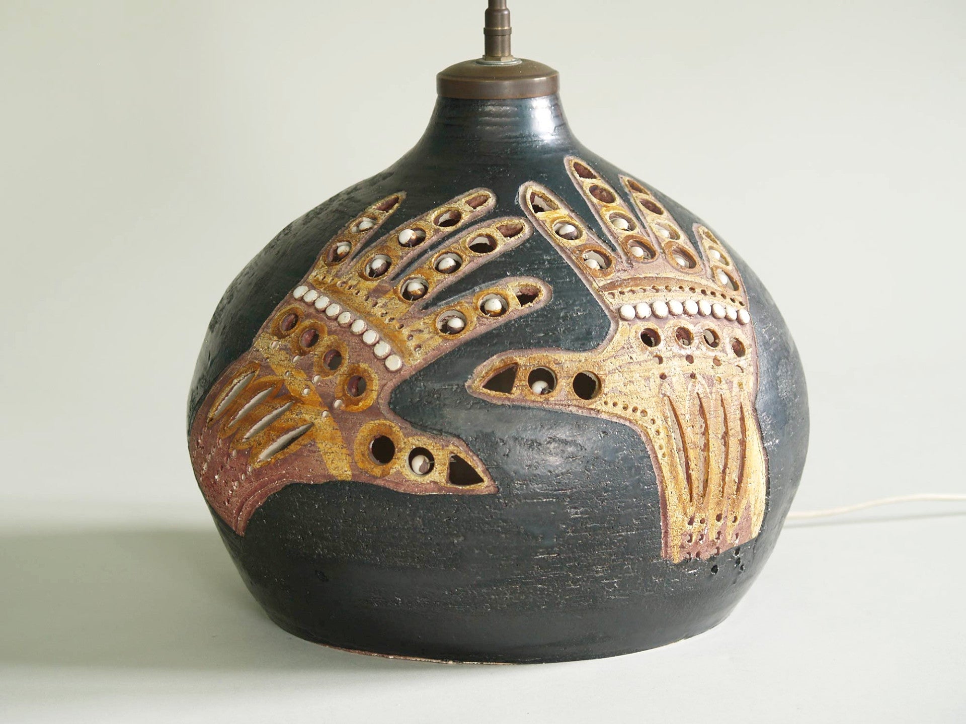 Lampe "géomancie", suiveur de Georges Pelletier, France (vers 1965)..Geomancy Lamp after Georges Pelletier, France (circa 1965)