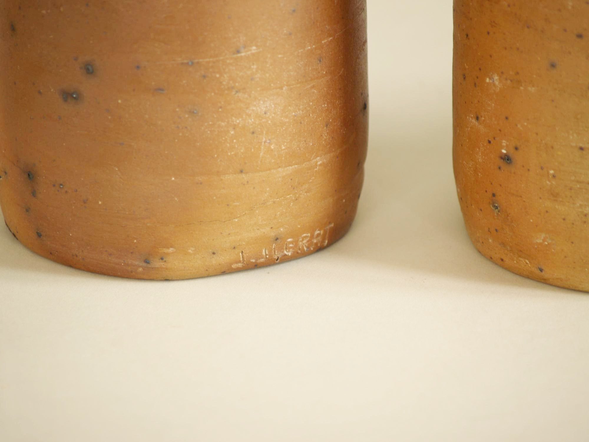 Ensemble de pots par Jean & Jacqueline Lerat, France (vers 1953)..Set of pots by Jean & Jacqueline Lerat, France (circa 1953)