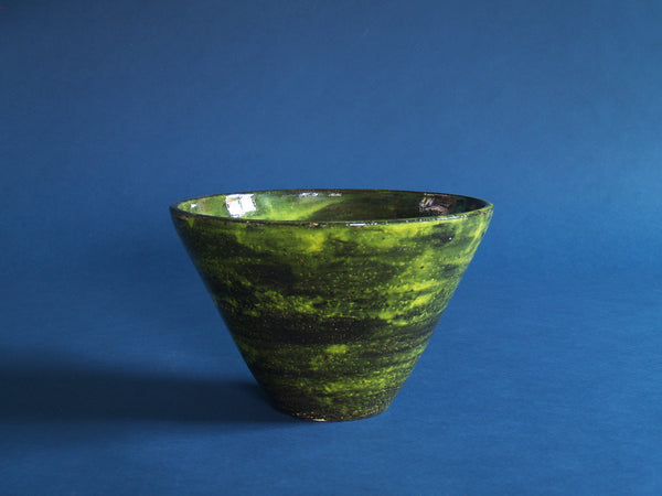 Coupe vasque de Mado Jolain, France (vers 1960)..Large bowl by Mado Jolain, France (circa 1960)