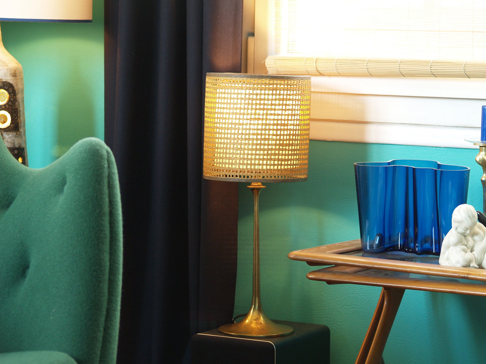 Lampe Grâce suédoise, Suède (vers 1940)..Swedish Grace Table lamp, Sweden (circa 1940)