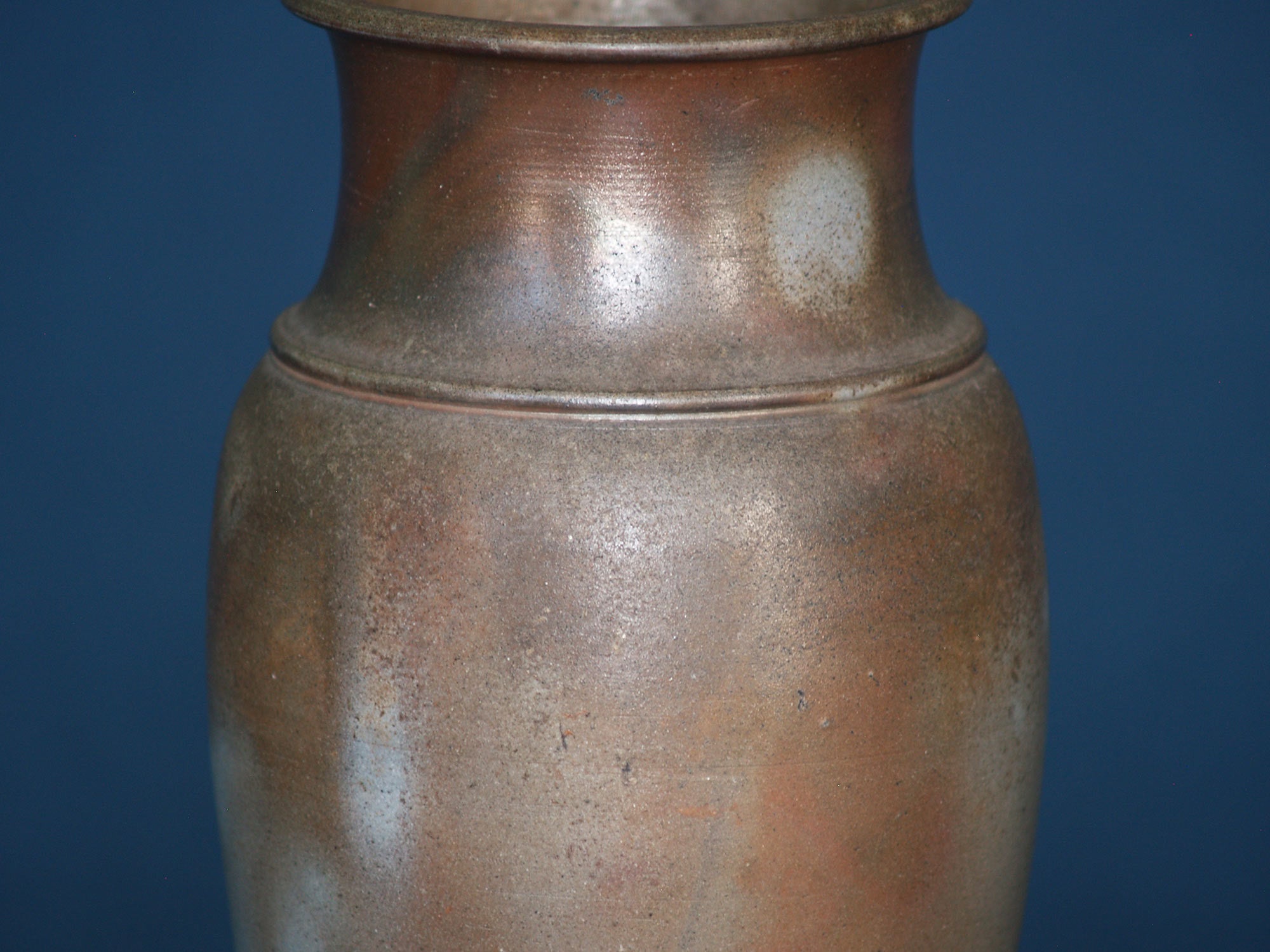 Vase balustre de Kimura Toho, Japon (vers 1980)..Bizen ware vase by Kimura Toho, Japan (ca. 1980)