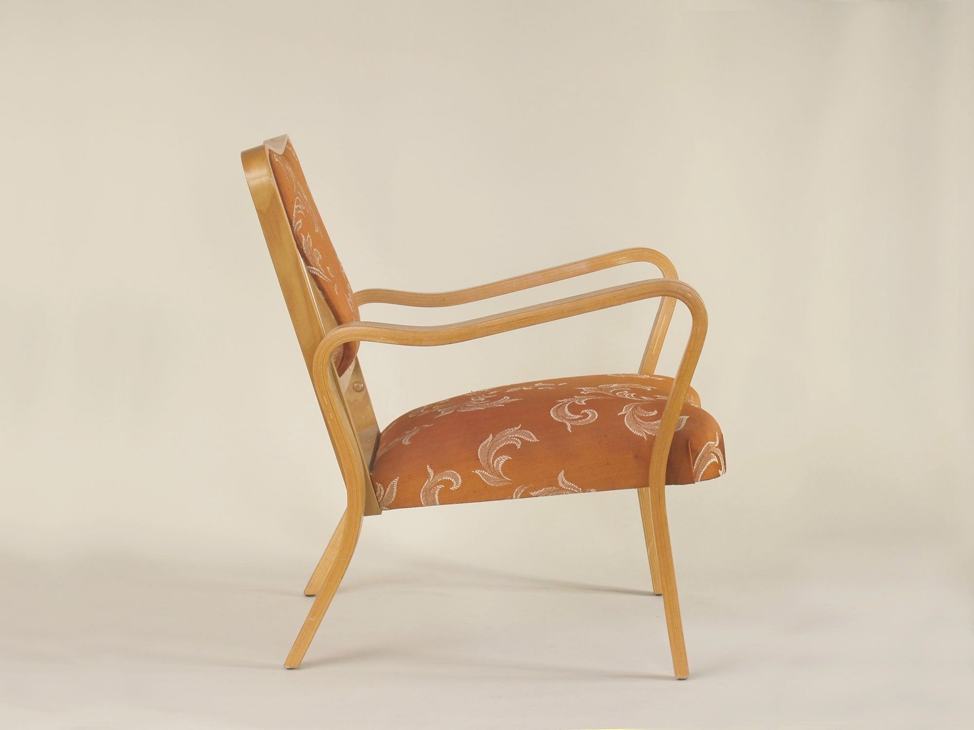 Rare paire de fauteuils Linden par G.A. Jenkins pour Thonet & Packet Furniture, Royaume-Uni (vers 1948)..Rare plywood Linden armchairs by G.A. Jenkins for Thonet & Packet Furniture, set of 2, United Kingdom (circa 1948)