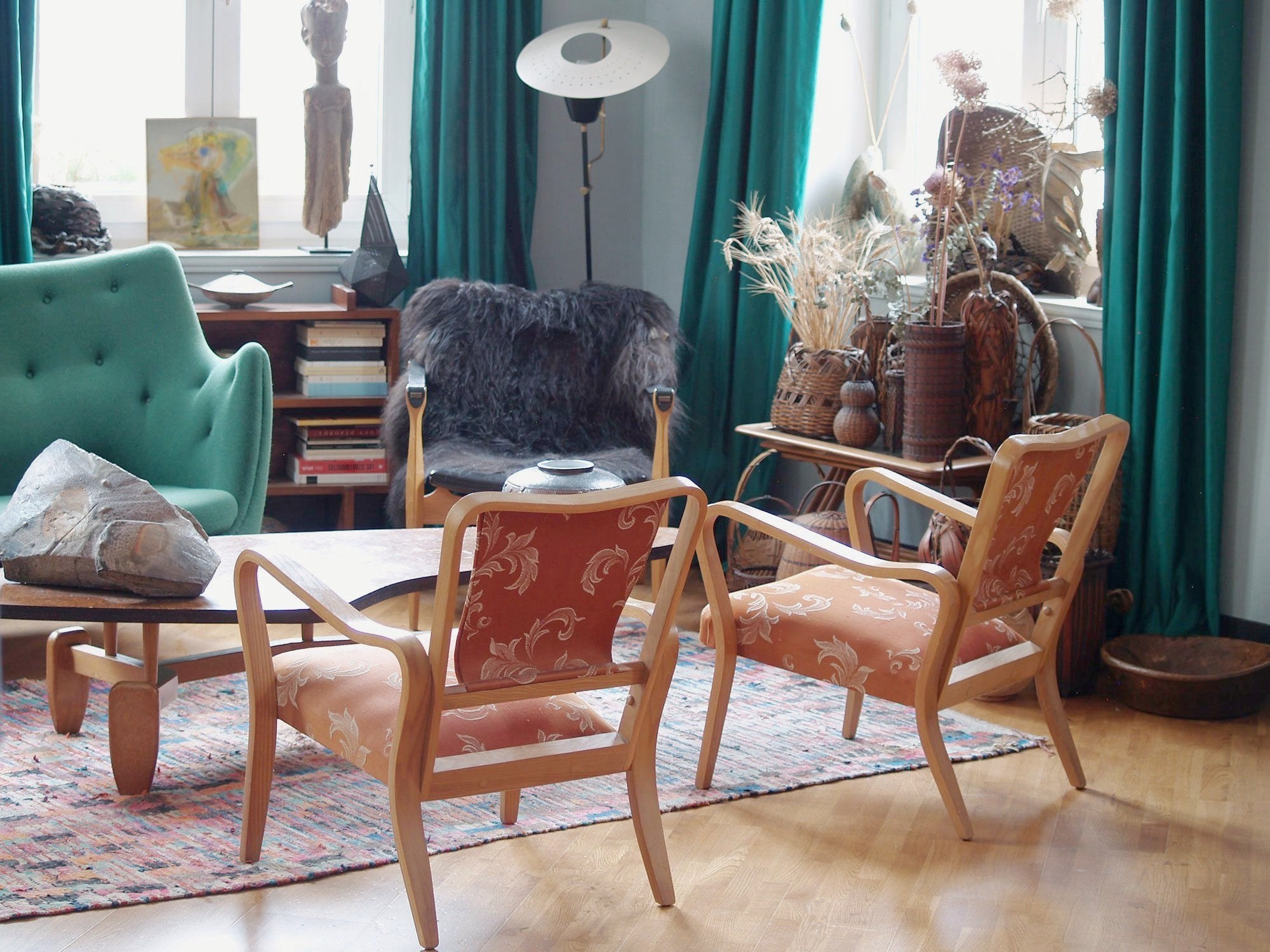 Rare paire de fauteuils Linden par G.A. Jenkins pour Thonet & Packet Furniture, Royaume-Uni (vers 1948)..Rare plywood Linden armchairs by G.A. Jenkins for Thonet & Packet Furniture, set of 2, United Kingdom (circa 1948)