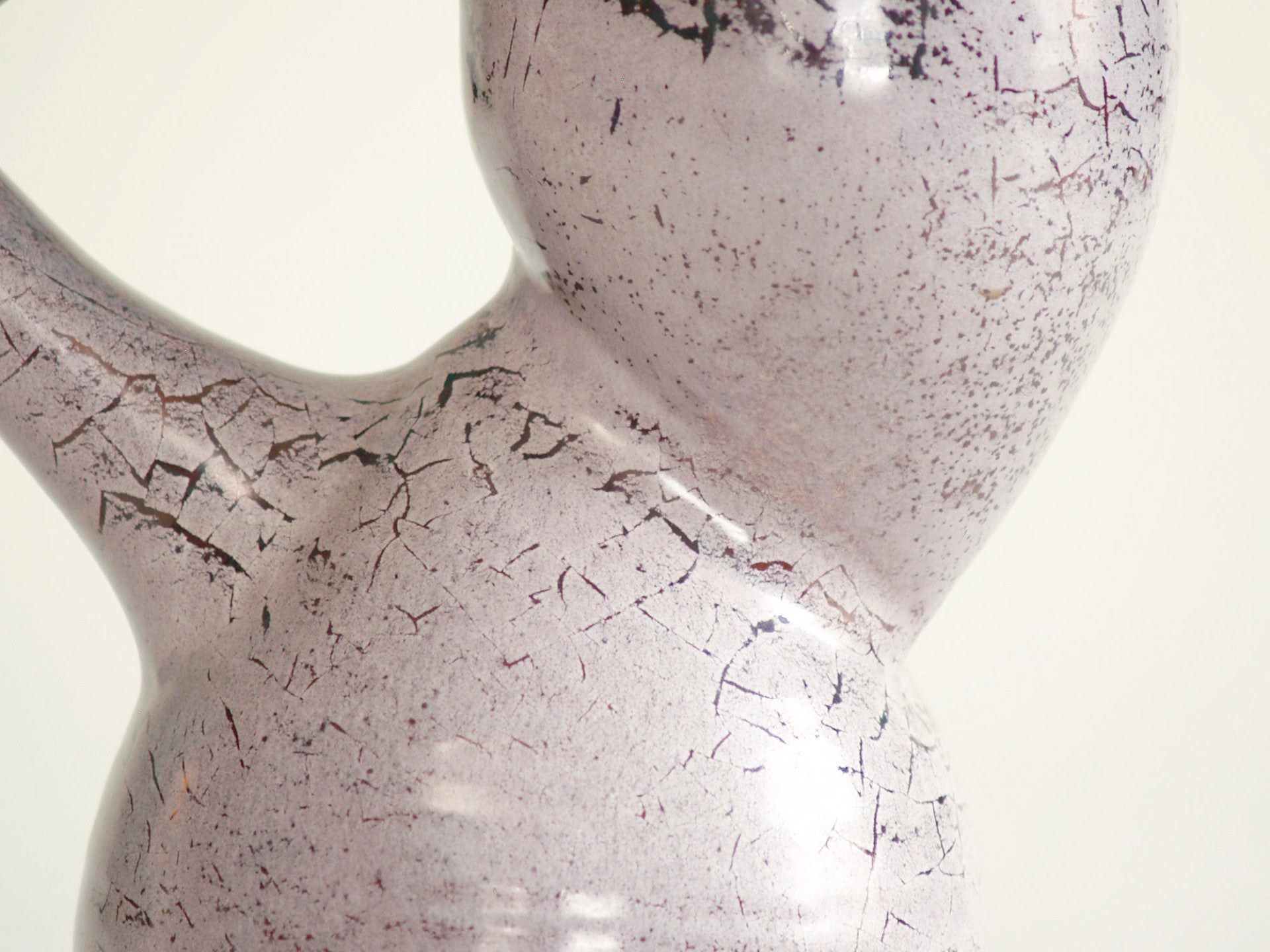 Vase‑Pichet «péruvien» des Potiers d'Accolay, France (vers 1955)..Preclumbian style Vase‑Pitcher by les Potiers d'Accolay, France (ca 1955)