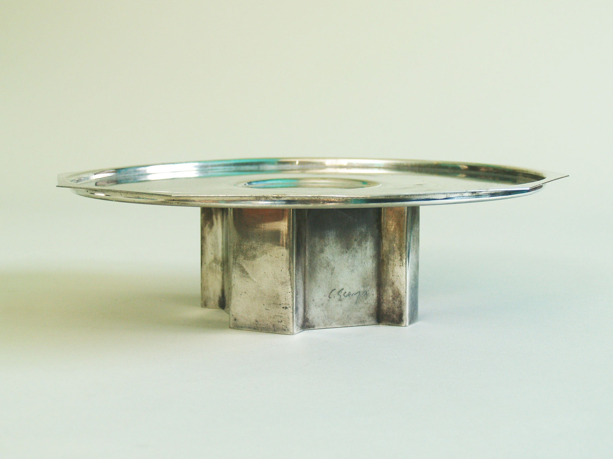Centre de table de Carlo Scarpa pour Cleto Munari, Italie (1977)..Table centrepiece by Carlo Scarpa for Cleto Munari, Italy (1977)