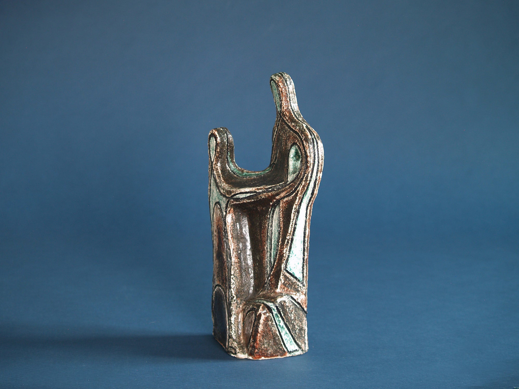 Sculpture de Noverraz & Collet, Suisse (vers 1950)..Clay sculpture by Noverraz & Collet, Switzerland (circa 1950)