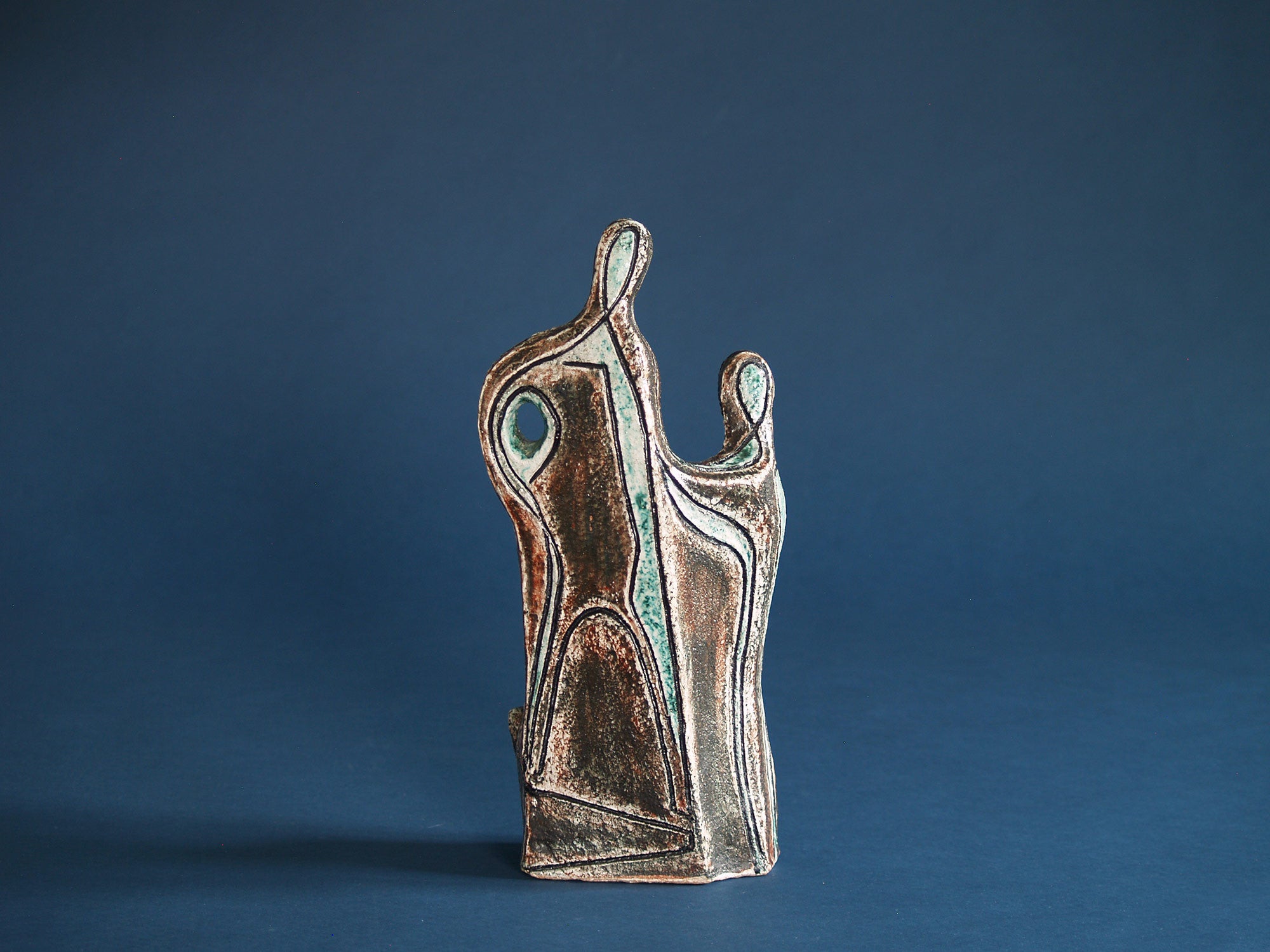 Sculpture de Noverraz & Collet, Suisse (vers 1950)..Clay sculpture by Noverraz & Collet, Switzerland (circa 1950)