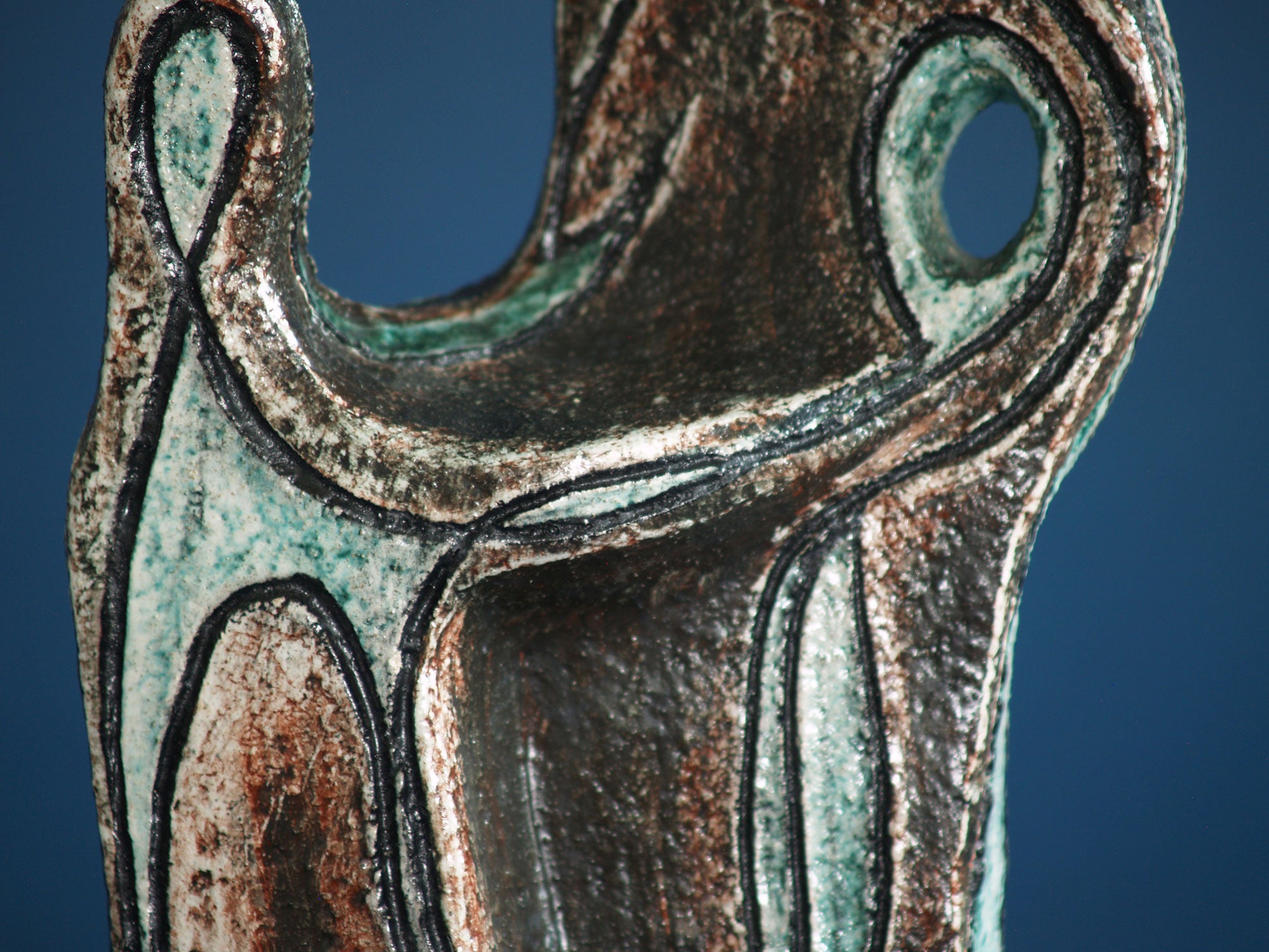 Sculpture de Noverraz & Collet, Suisse (vers 1950)..Clay sculpture by Noverraz & Collet, Switzerland (circa 1950)