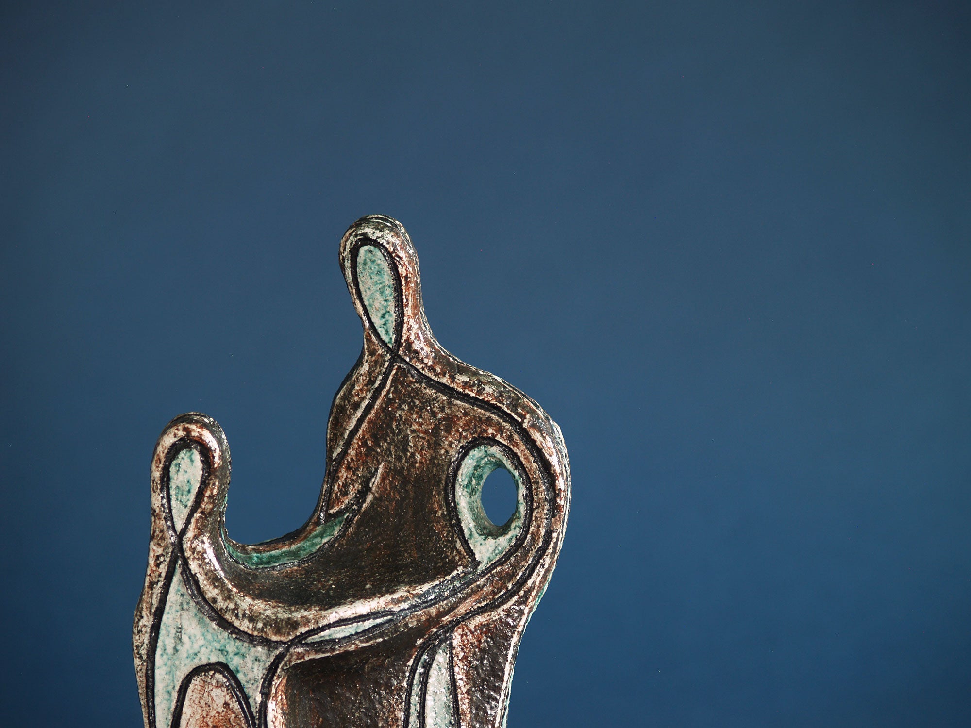 Sculpture de Noverraz & Collet, Suisse (vers 1950)..Clay sculpture by Noverraz & Collet, Switzerland (circa 1950)