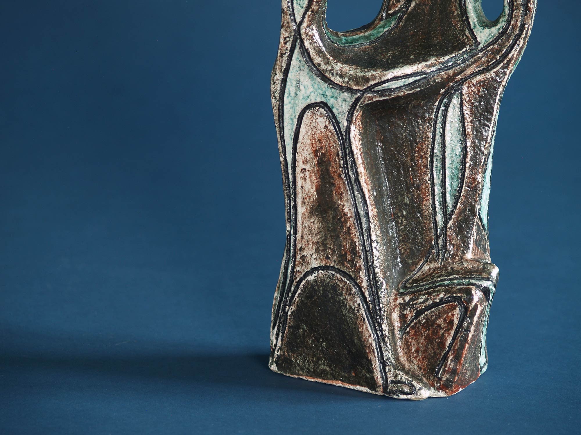 Sculpture de Noverraz & Collet, Suisse (vers 1950)..Clay sculpture by Noverraz & Collet, Switzerland (circa 1950)