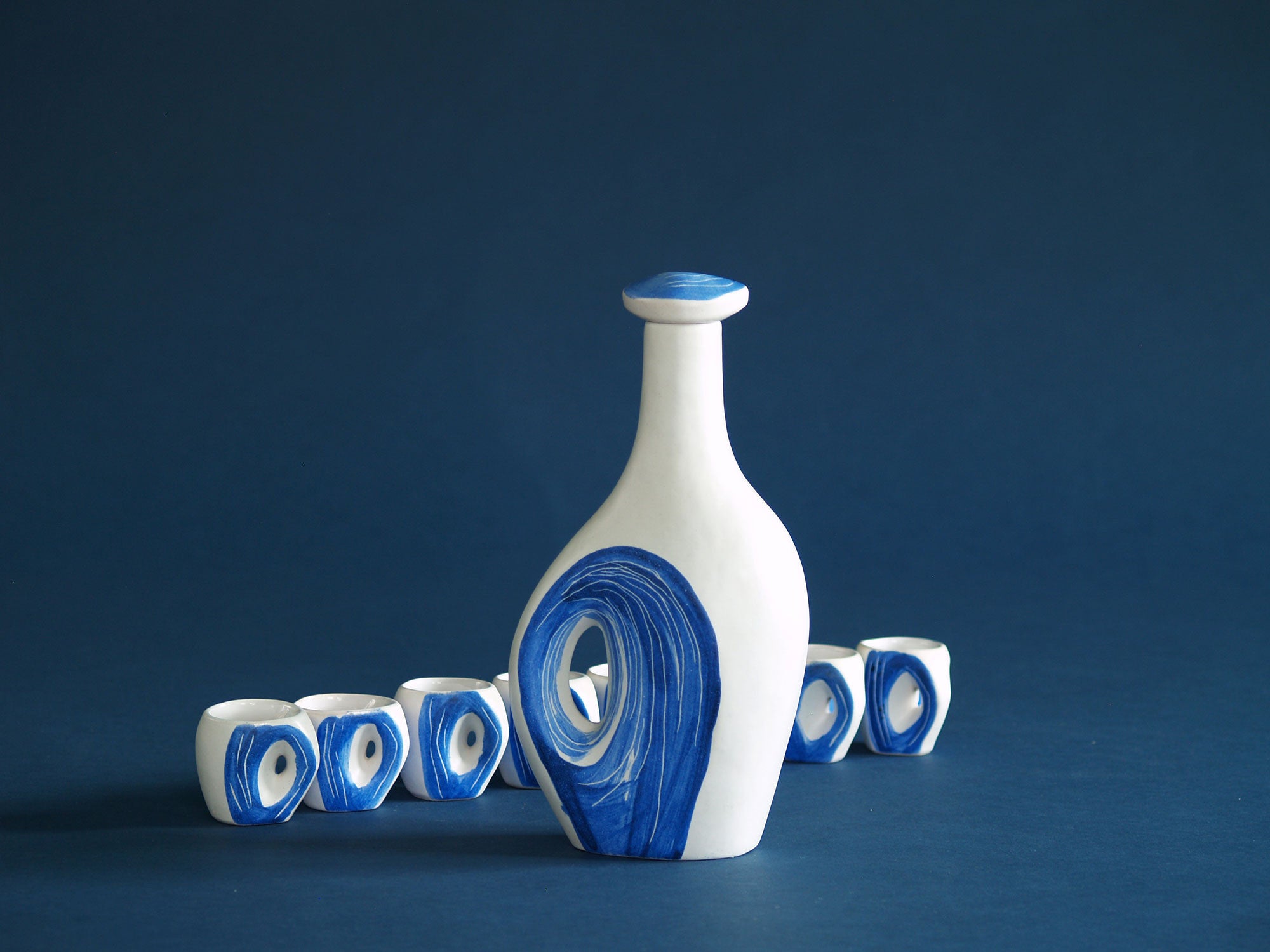 Service à liqueur par Marcel Guillot, France (années 1950)..Liquor / expresso set by Marcel Guillot, France (1950)