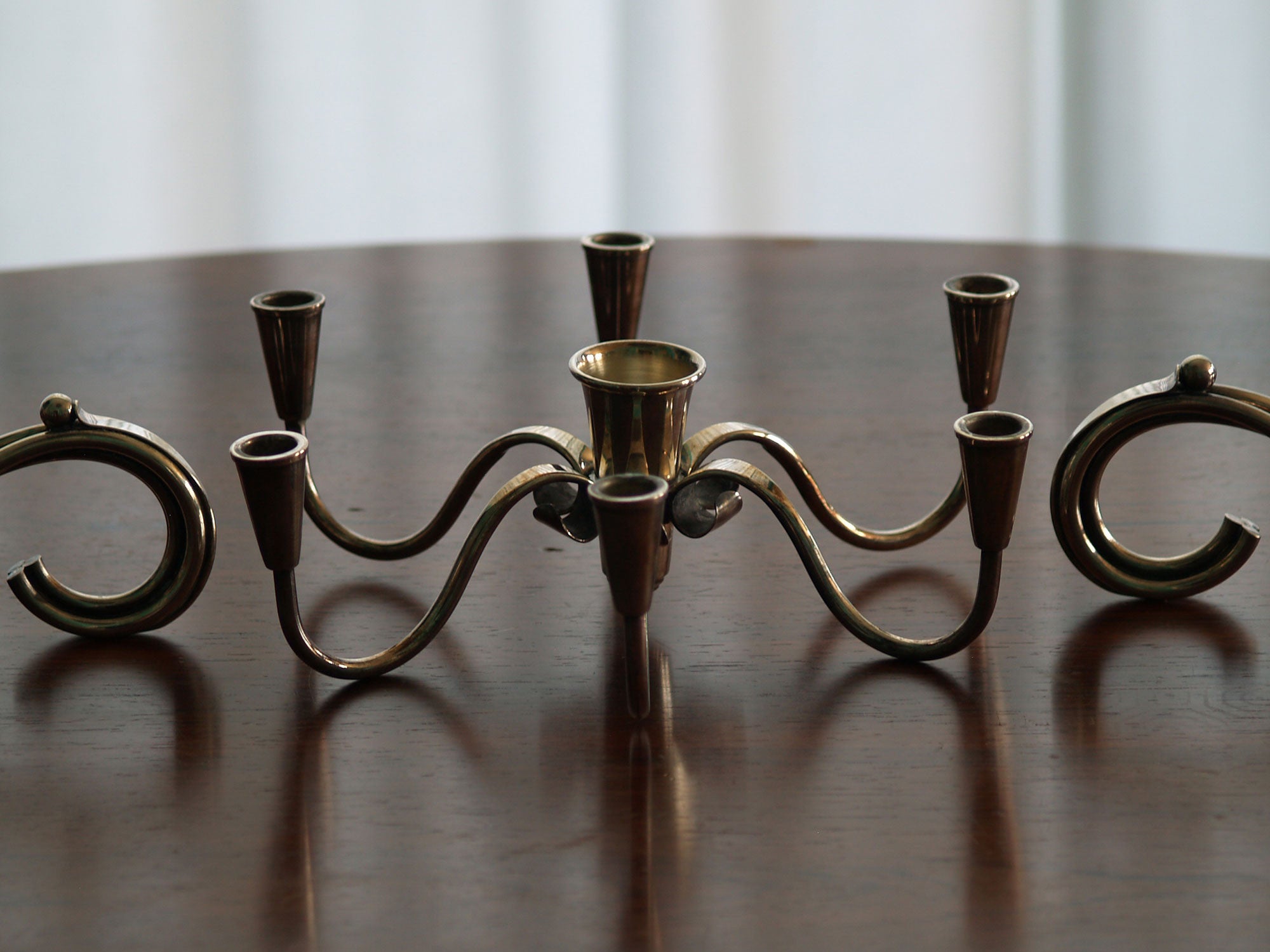 Surtout / Centre de table de Carl F. Christiansen, Danemark (vers 1945)..Table centerpiece by Carl F. Christiansen, Denmark (circa 1945)
