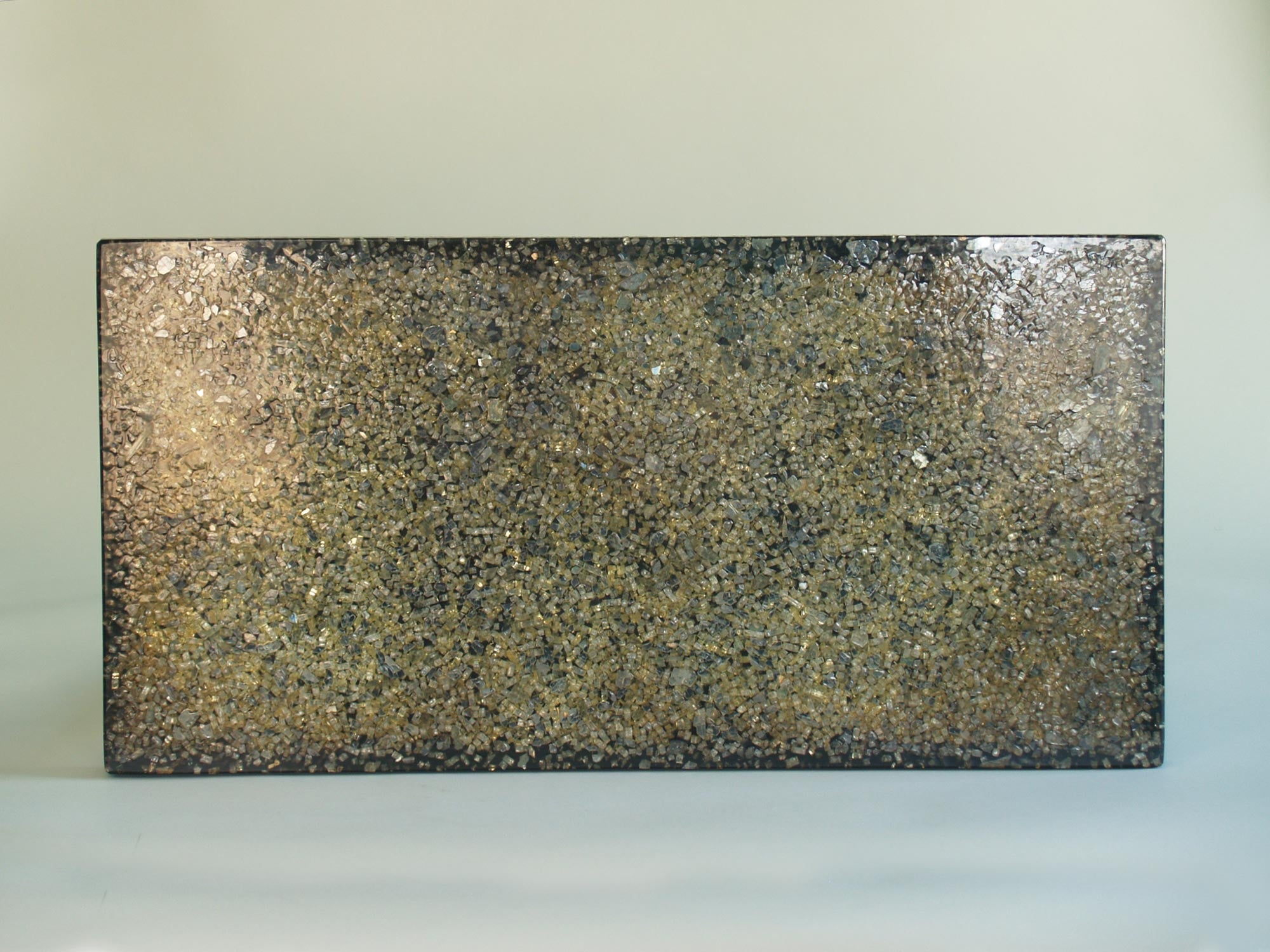 Table basse en résine de Pierre Giraudon, France (vers 1970)..Fractal Resin coffee table by Pierre Giraudon, France (circa 1970)